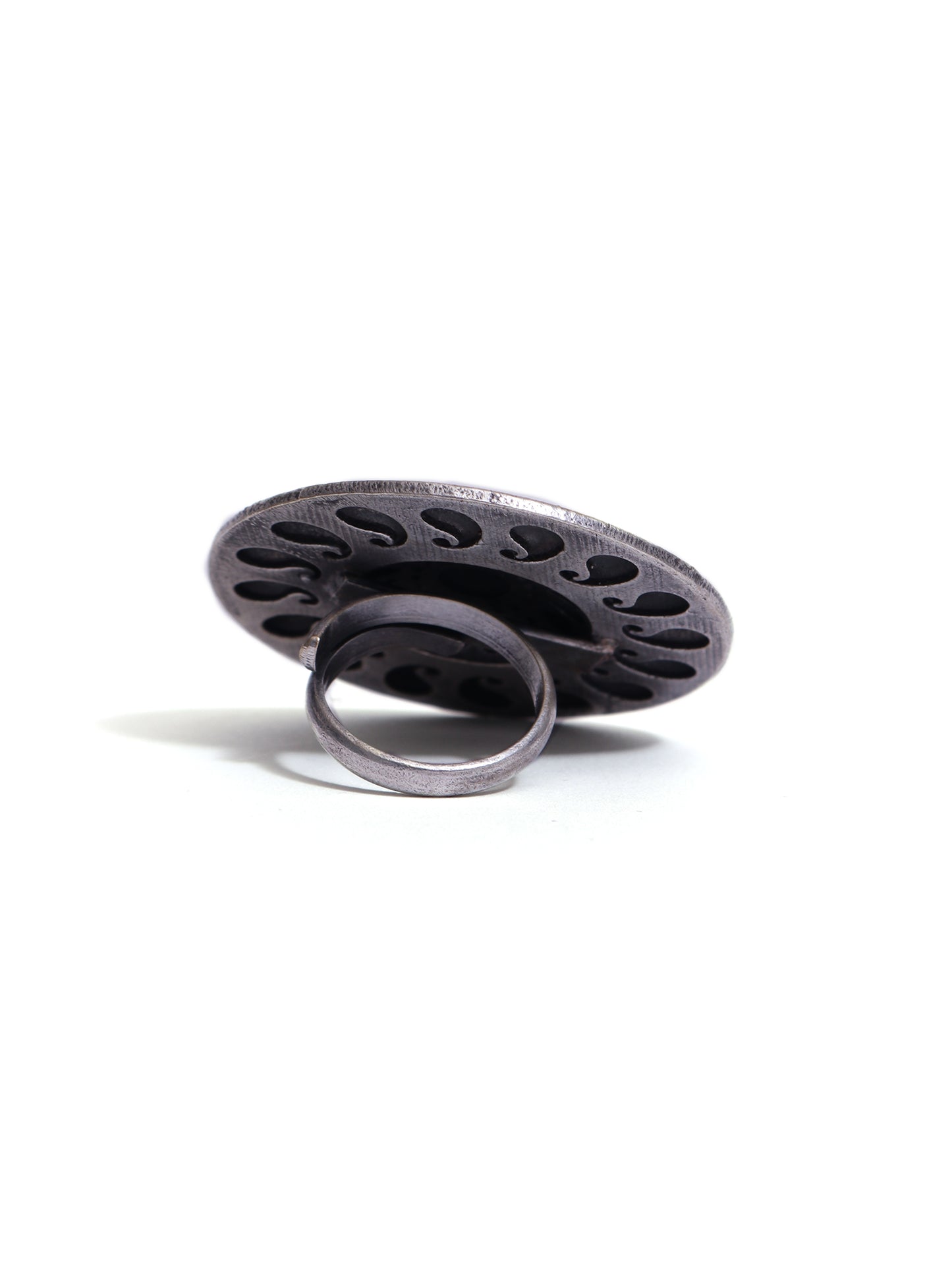 The Gorgeous Peacock Nape Brass Ring
