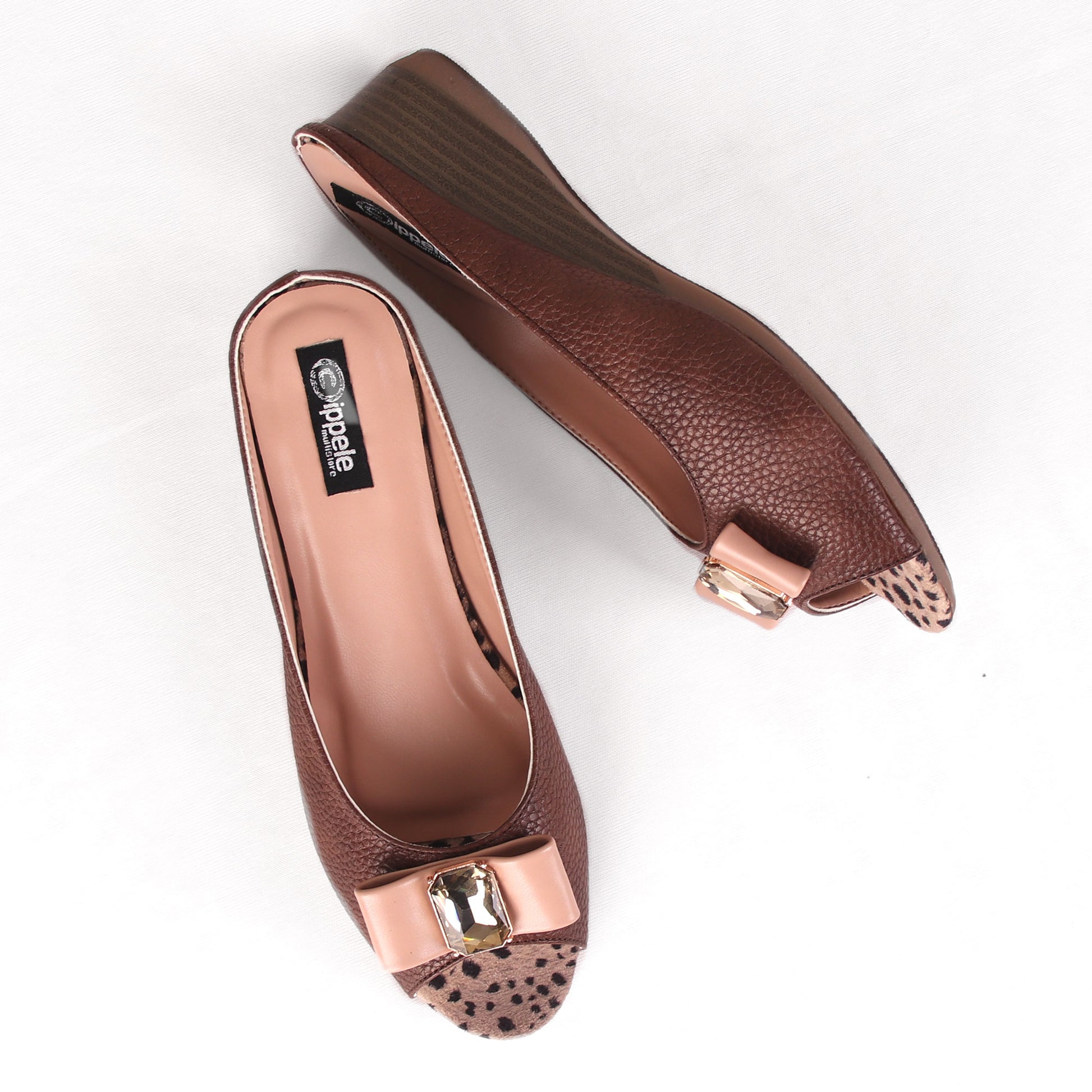 Foot Wear,The Safari Brown Wedge Heel - Cippele Multi Store