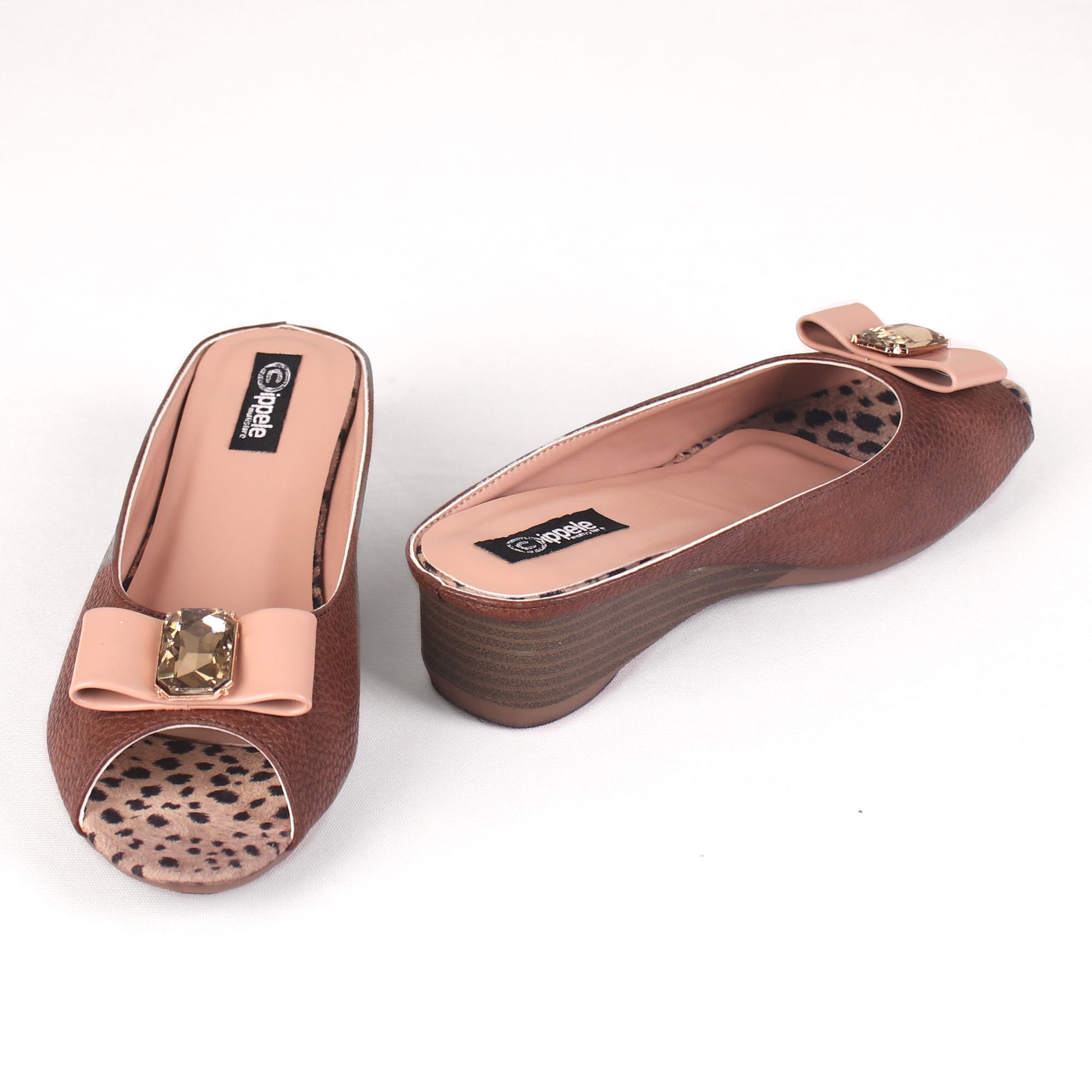 Foot Wear,The Safari Brown Wedge Heel - Cippele Multi Store