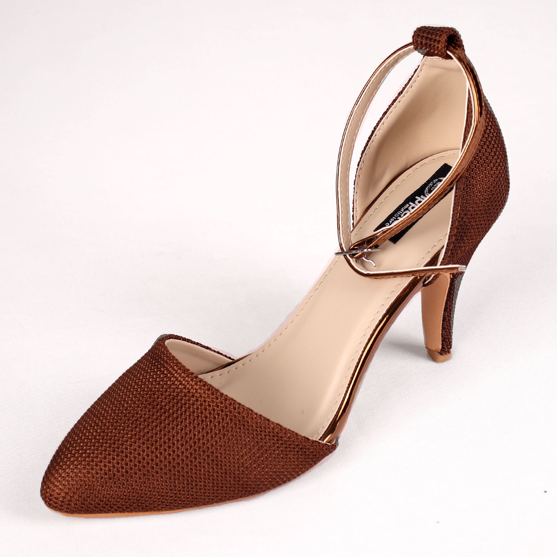 Foot Wear,The Quirky soft Sand Paper Heel in Brown - Cippele Multi Store