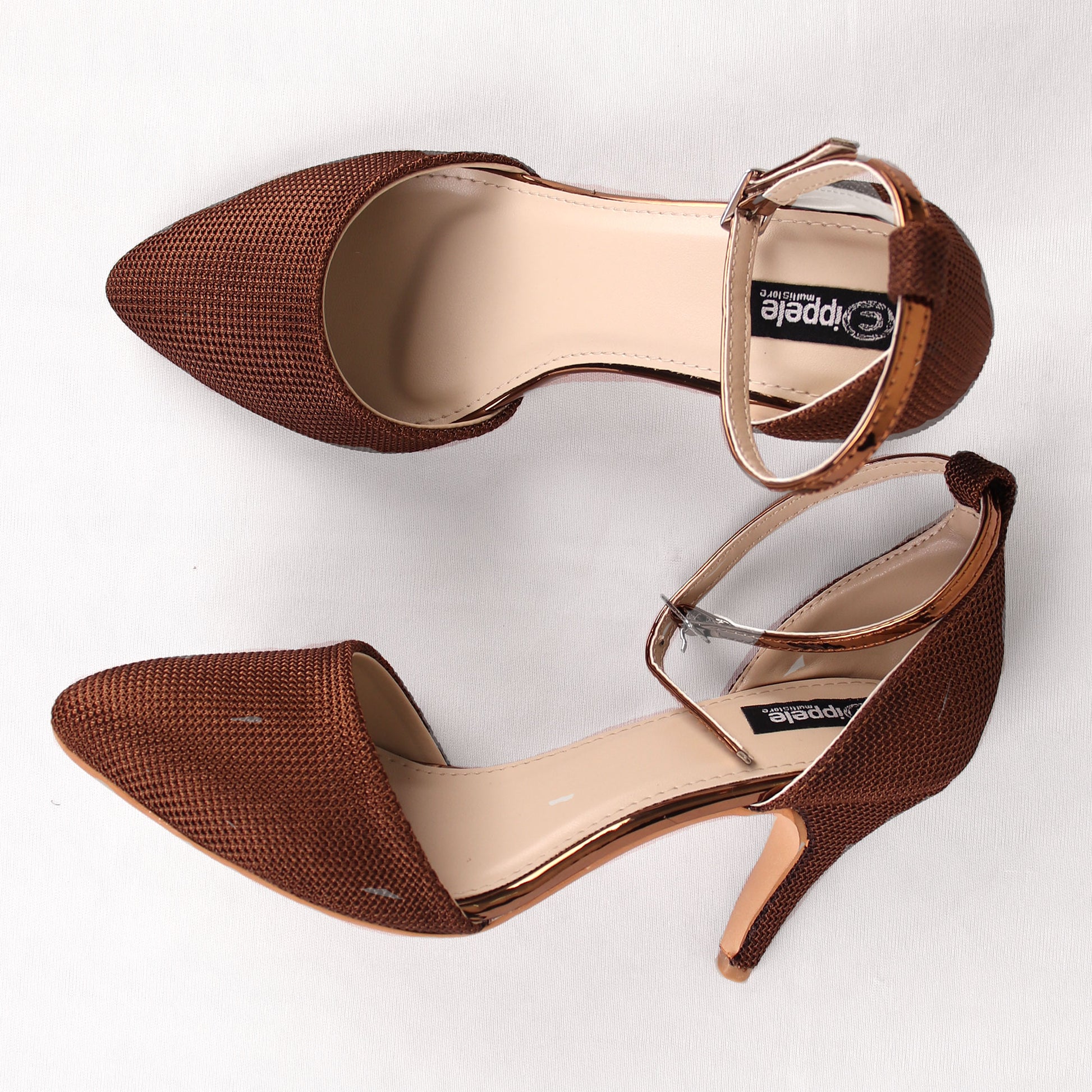 Foot Wear,The Quirky soft Sand Paper Heel in Brown - Cippele Multi Store