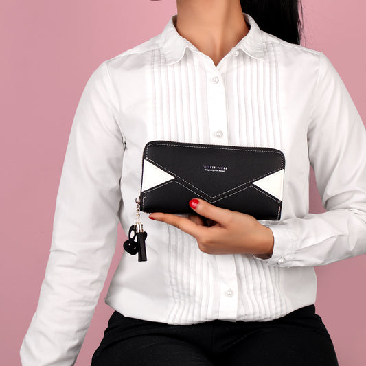 Wallet,The Envelope Wallet in Black & White - Cippele Multi Store