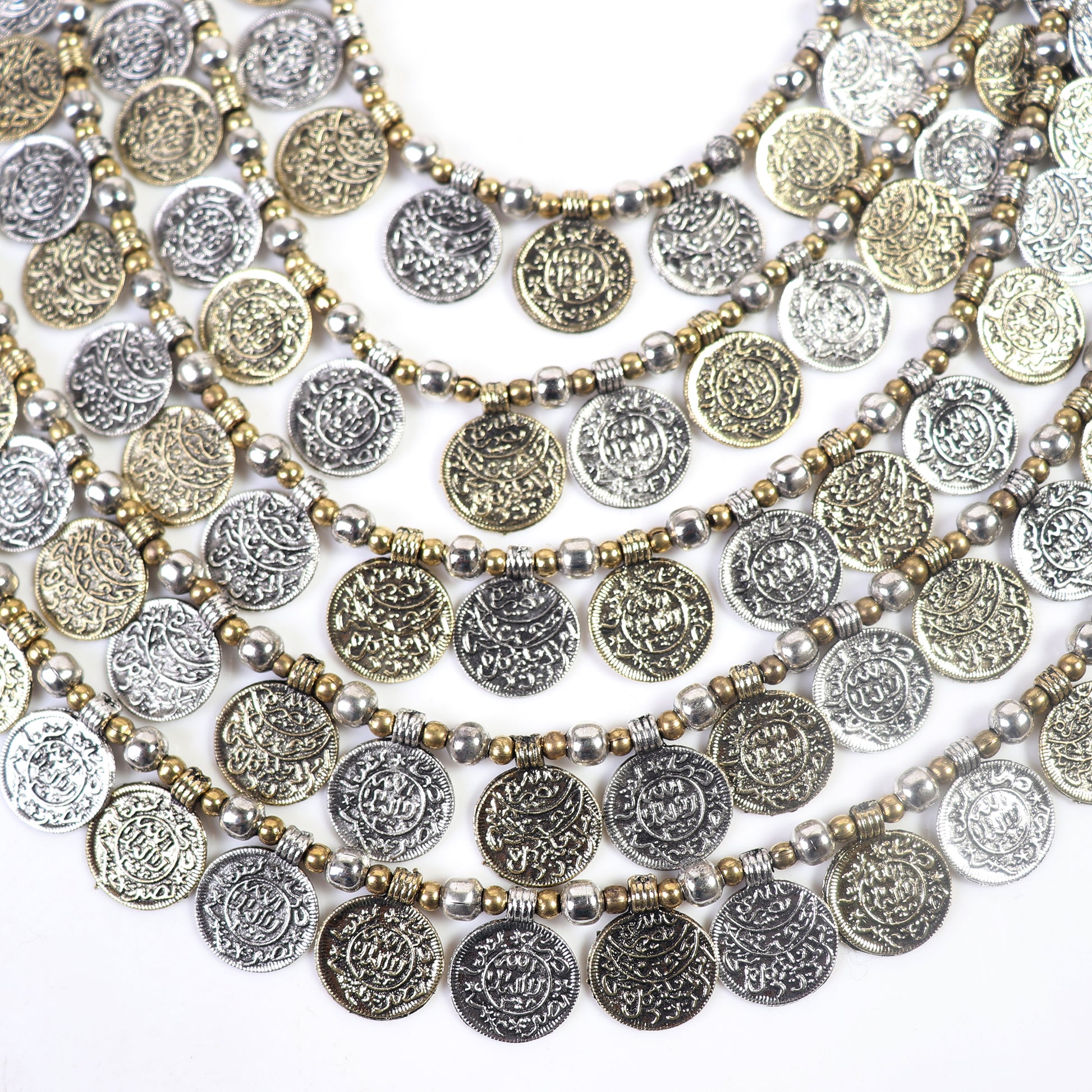 Necklace,Layered Coin Necklace - Cippele Multi Store