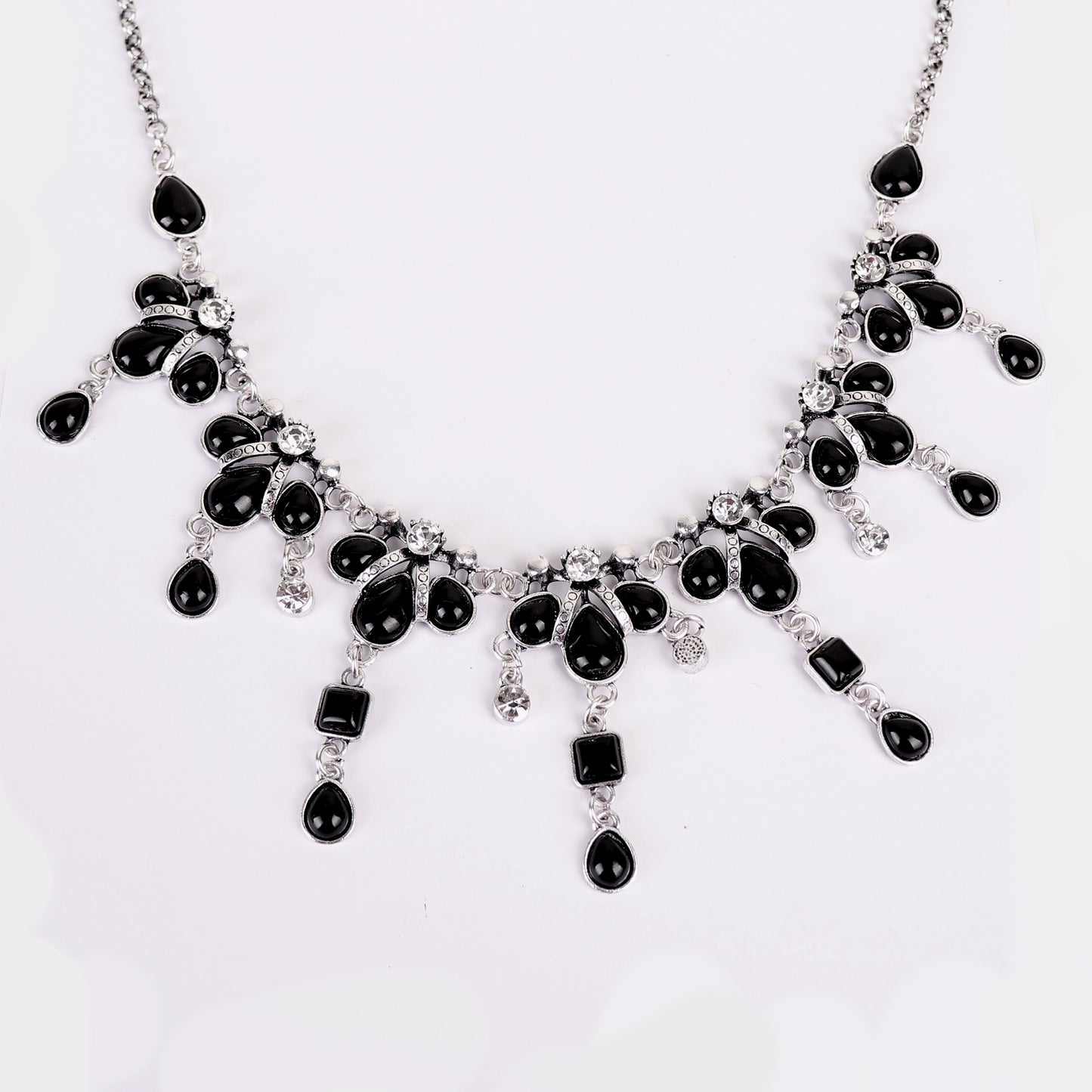 Necklace Set,Queen of Greece Necklace Set in Black - Cippele Multi Store