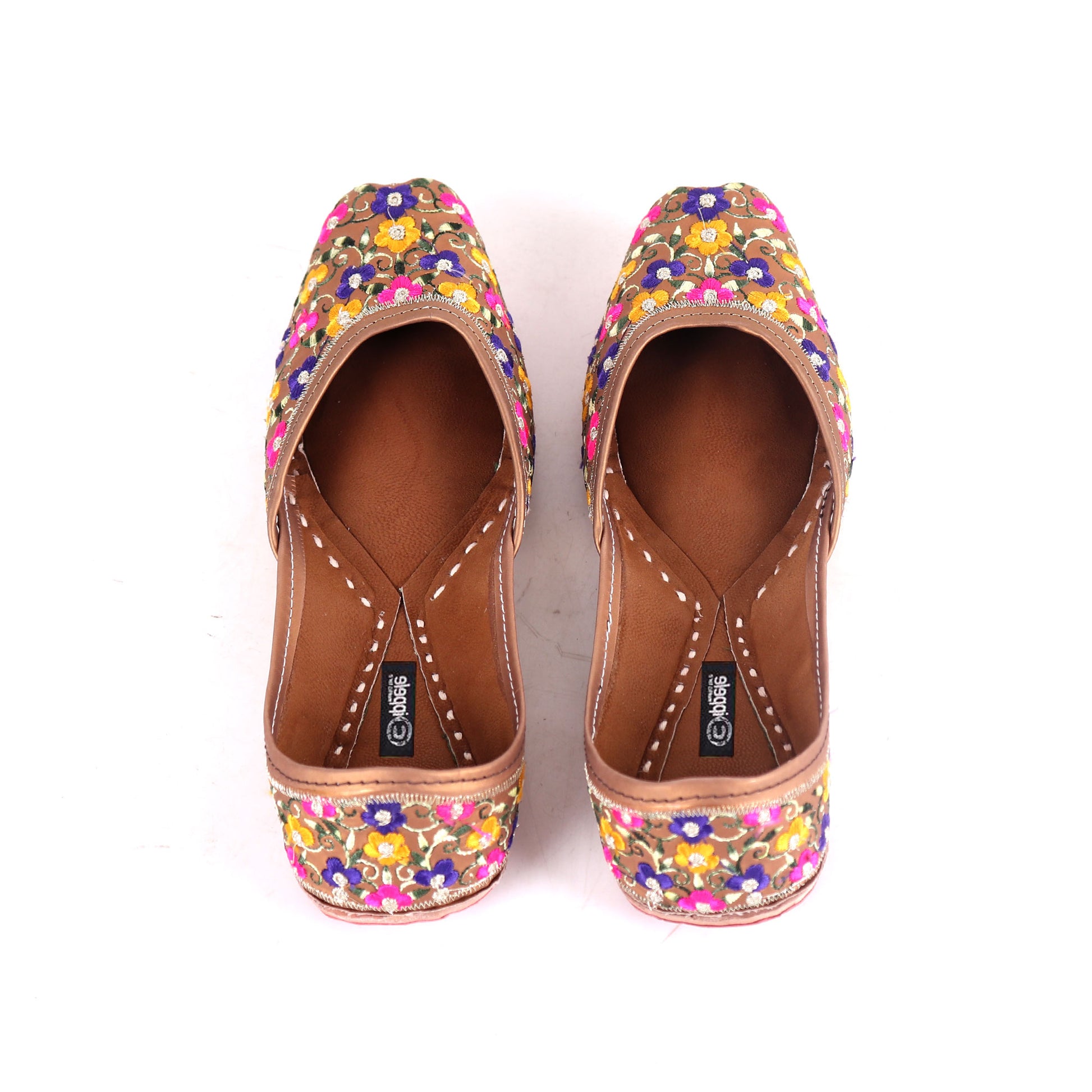 Foot Wear,Floral Magic Phulkari Punjabi  Jutti - Cippele Multi Store