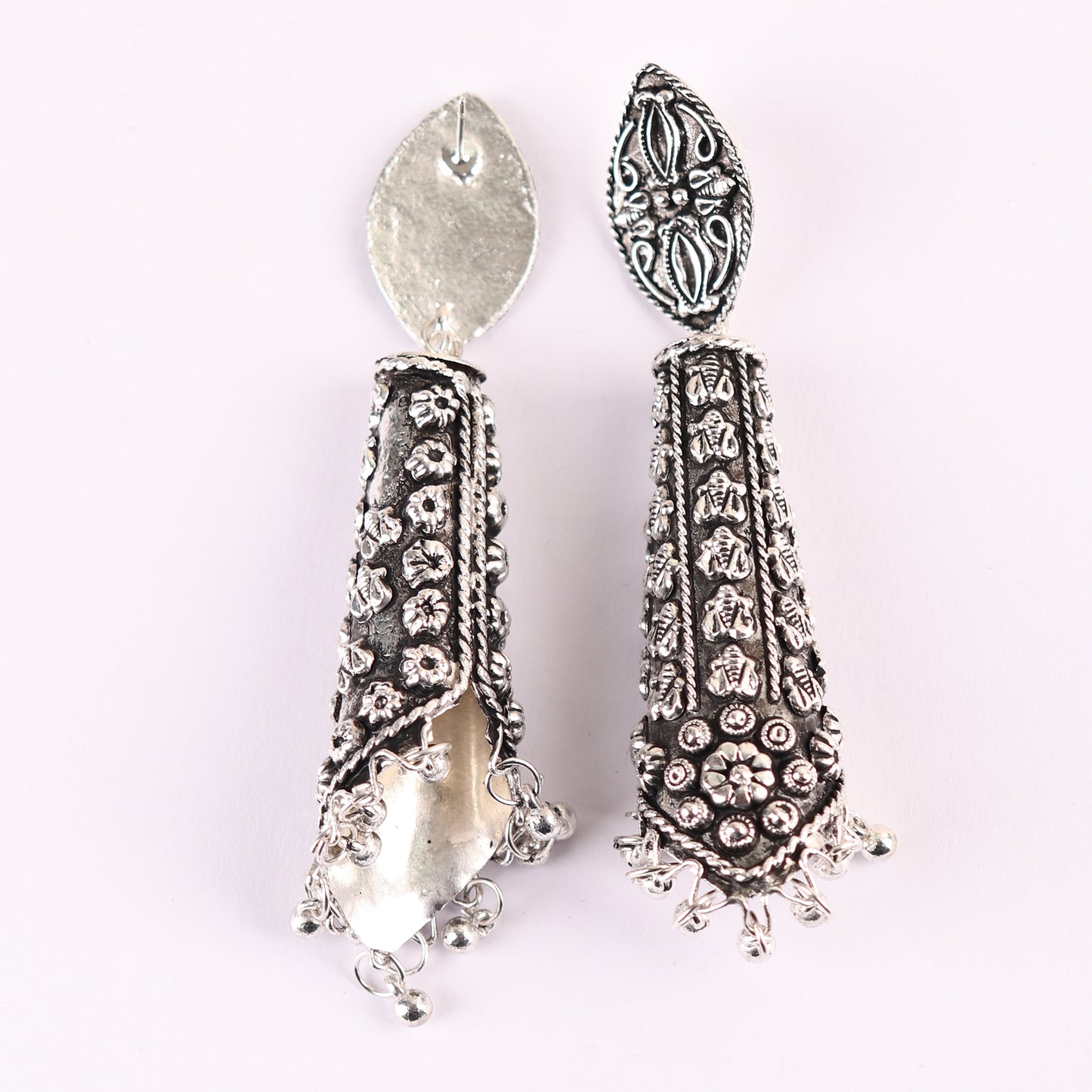 Earrings,Long Tribal Oxidized Earrings - Cippele Multi Store