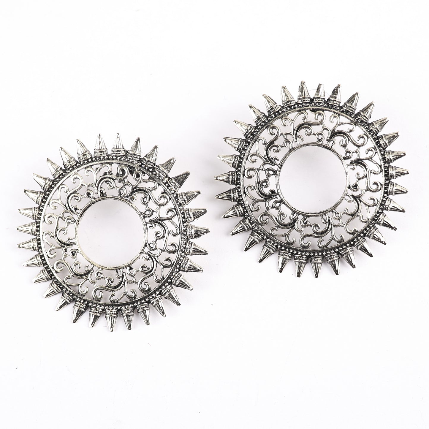 Earrings,Sizzling Sun Studs in Silver - Cippele Multi Store