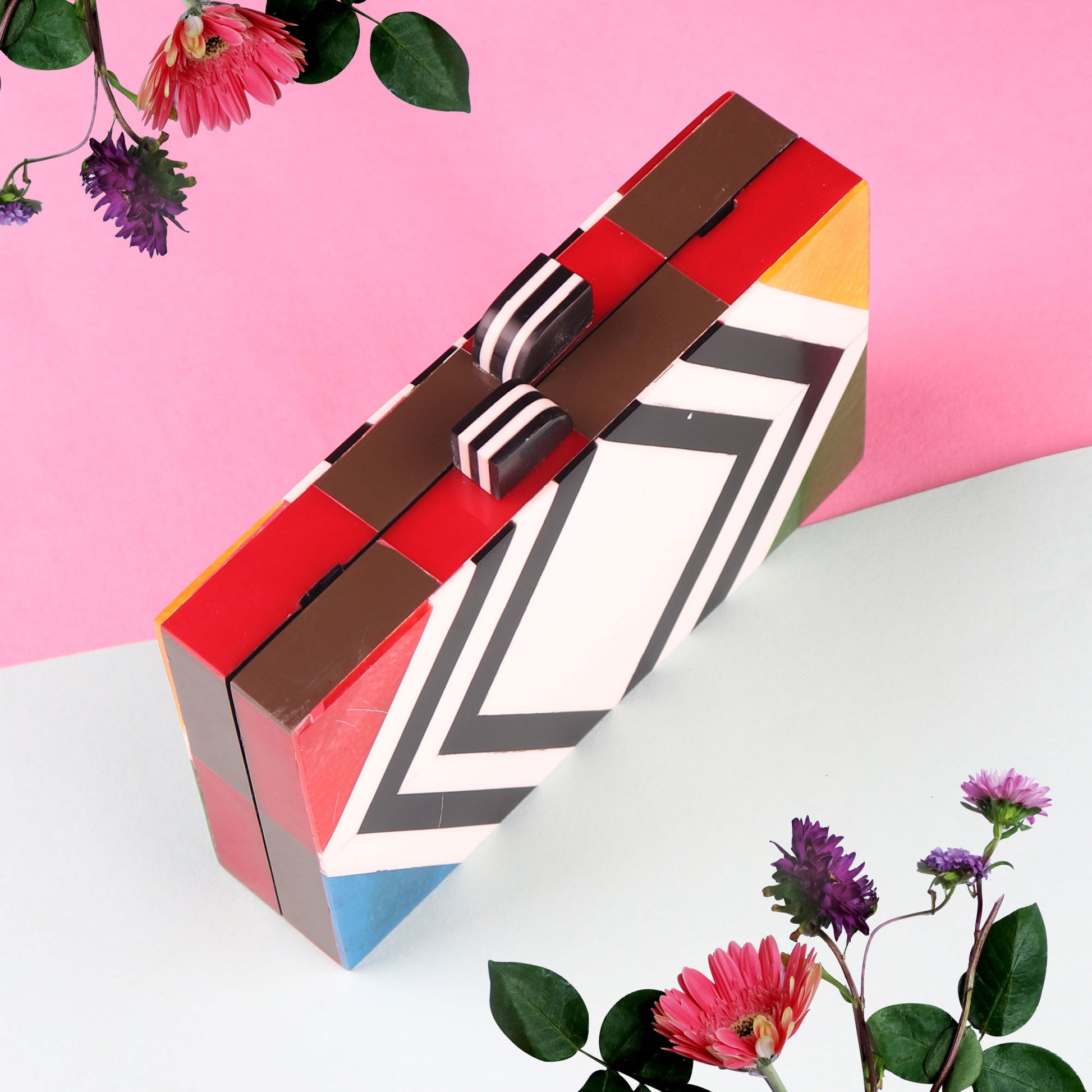 Clutch,The Colorful Symphony Clutch - Cippele Multi Store