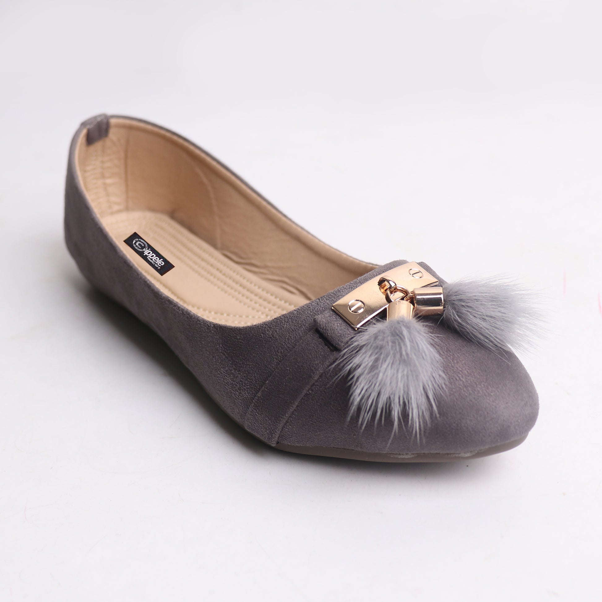 Foot Wear,Grey Tassel Bellies - Cippele Multi Store