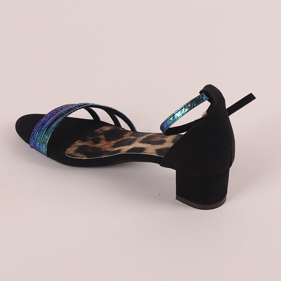 Foot Wear,Triple Strap Color Essence Block Heel - Cippele Multi Store