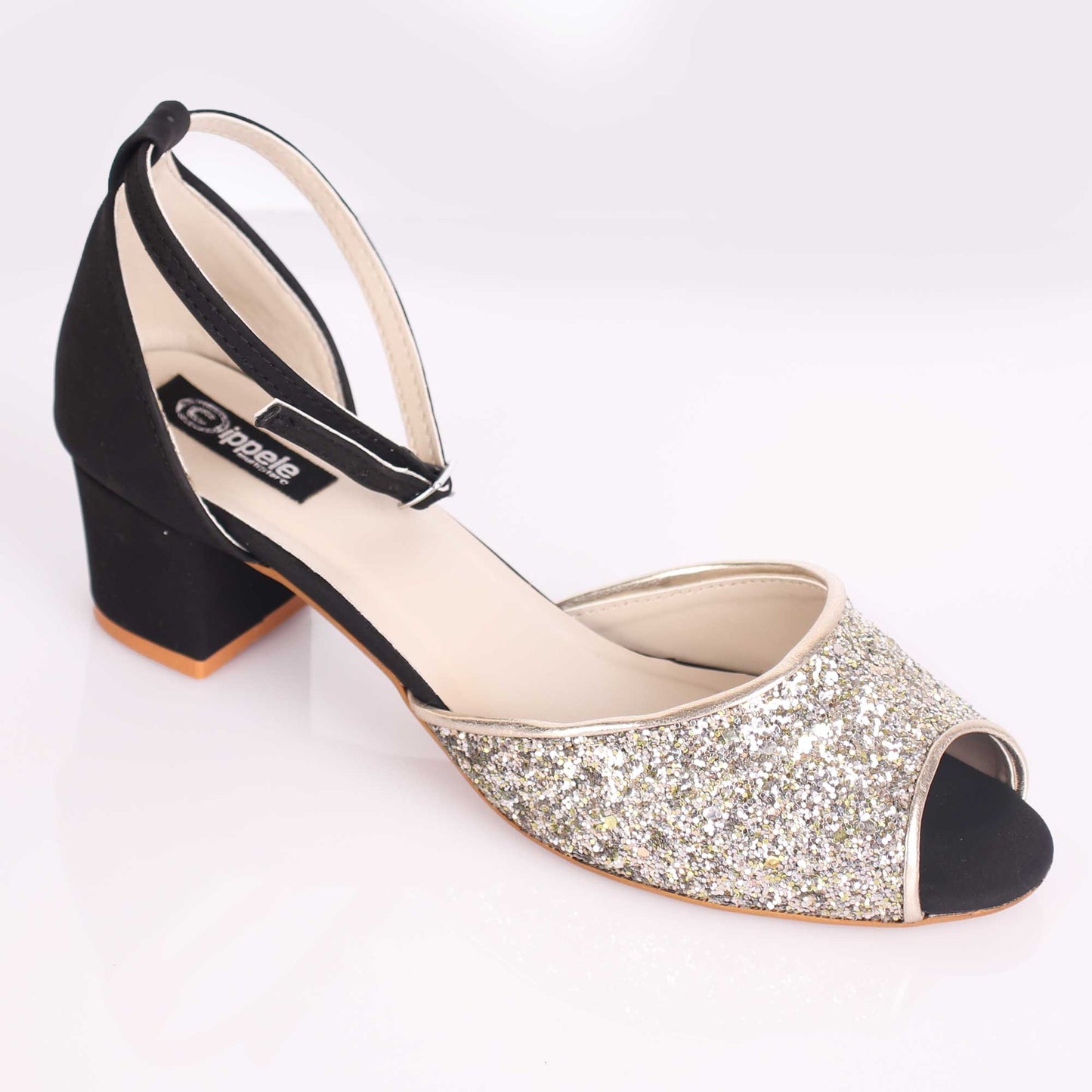 The Golden Star in you Peep Toe Block Heels