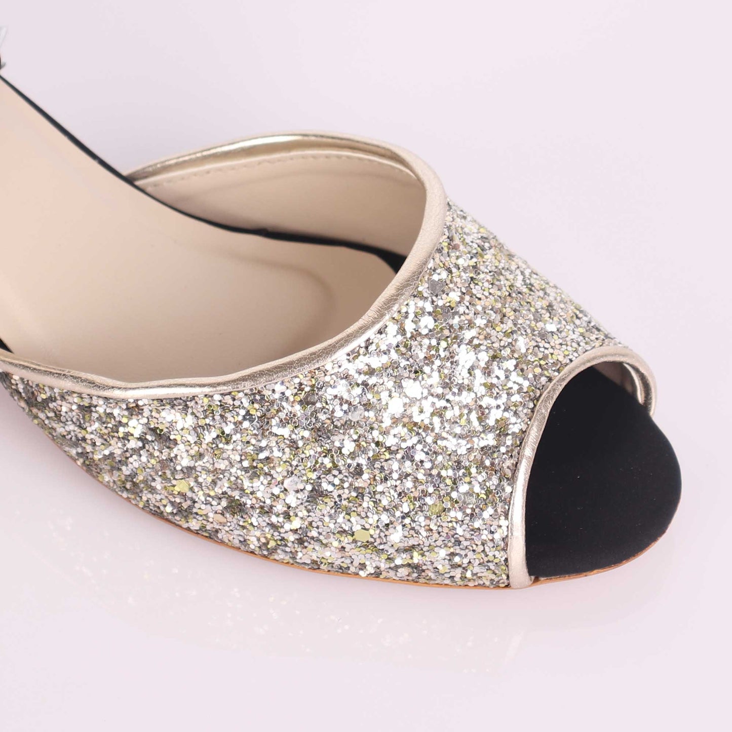 The Golden Star in you Peep Toe Block Heels