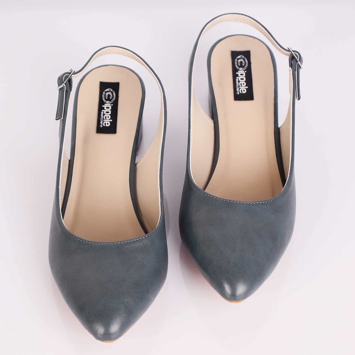 The Bluish Grey Block Heels