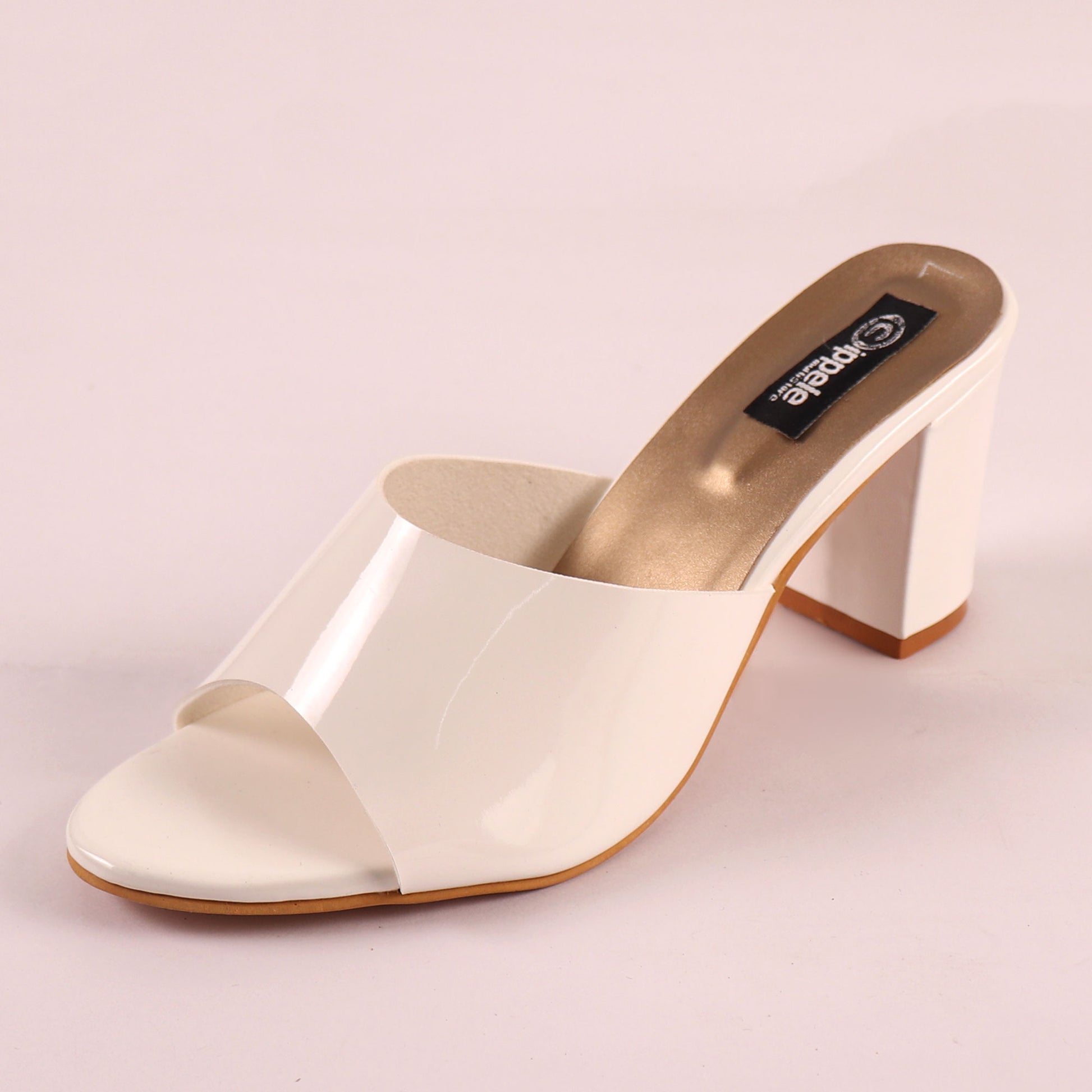 Foot Wear,The Pristine White Block Heel - Cippele Multi Store
