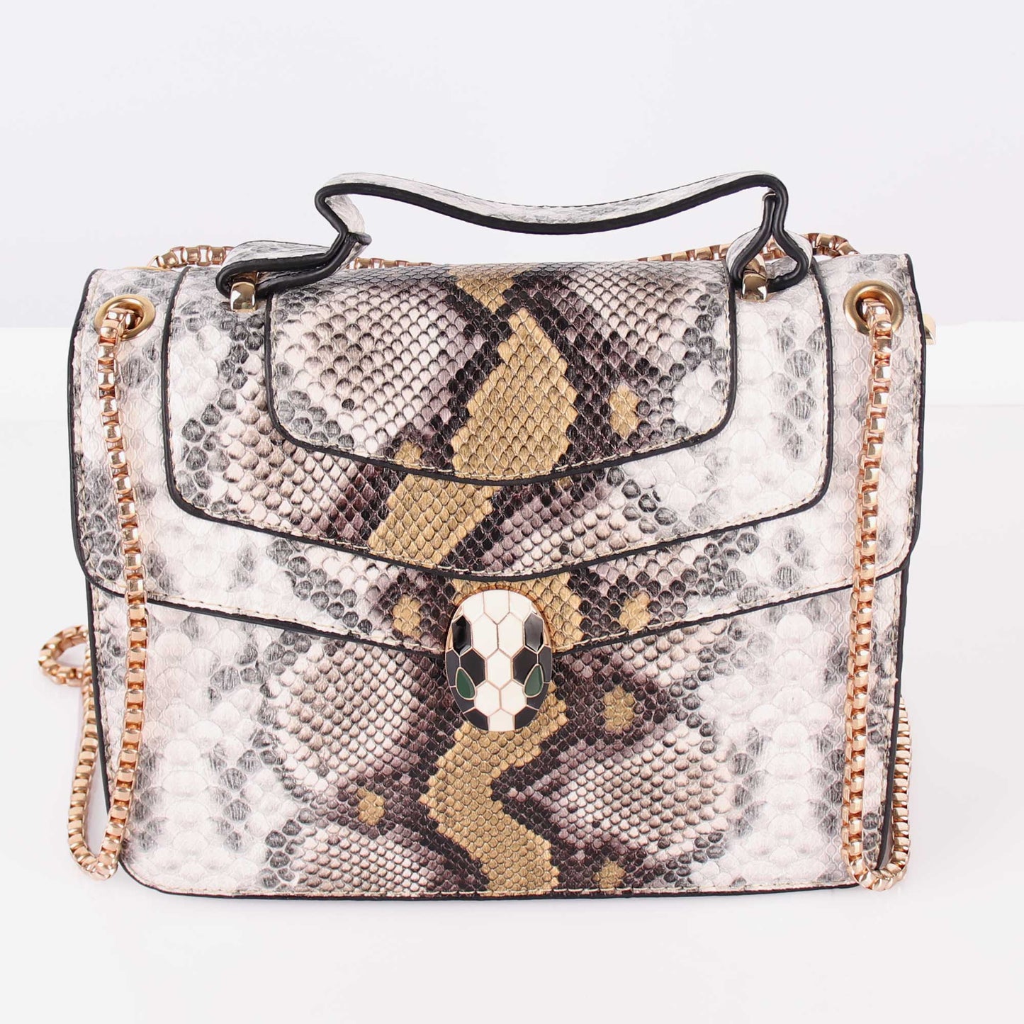 The Exotic Print Sling Bag in Shades of Yellow