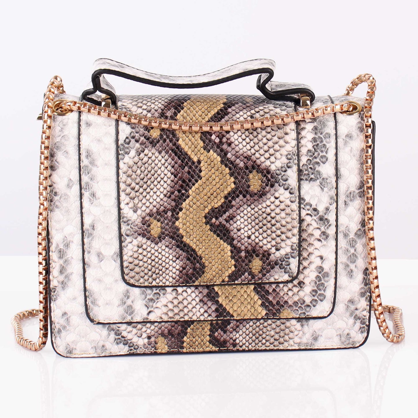 The Exotic Print Sling Bag in Shades of Yellow