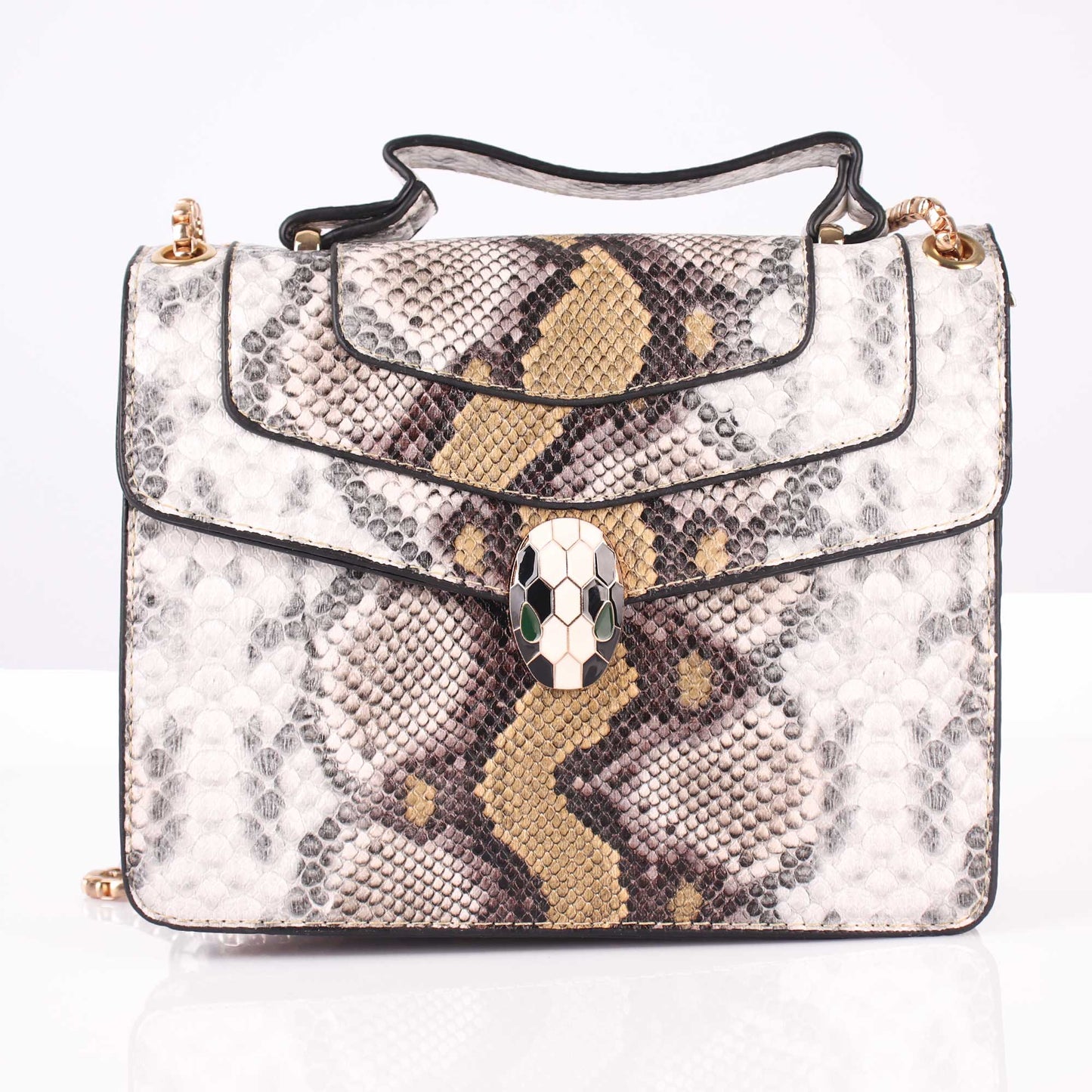 The Exotic Print Sling Bag in Shades of Yellow