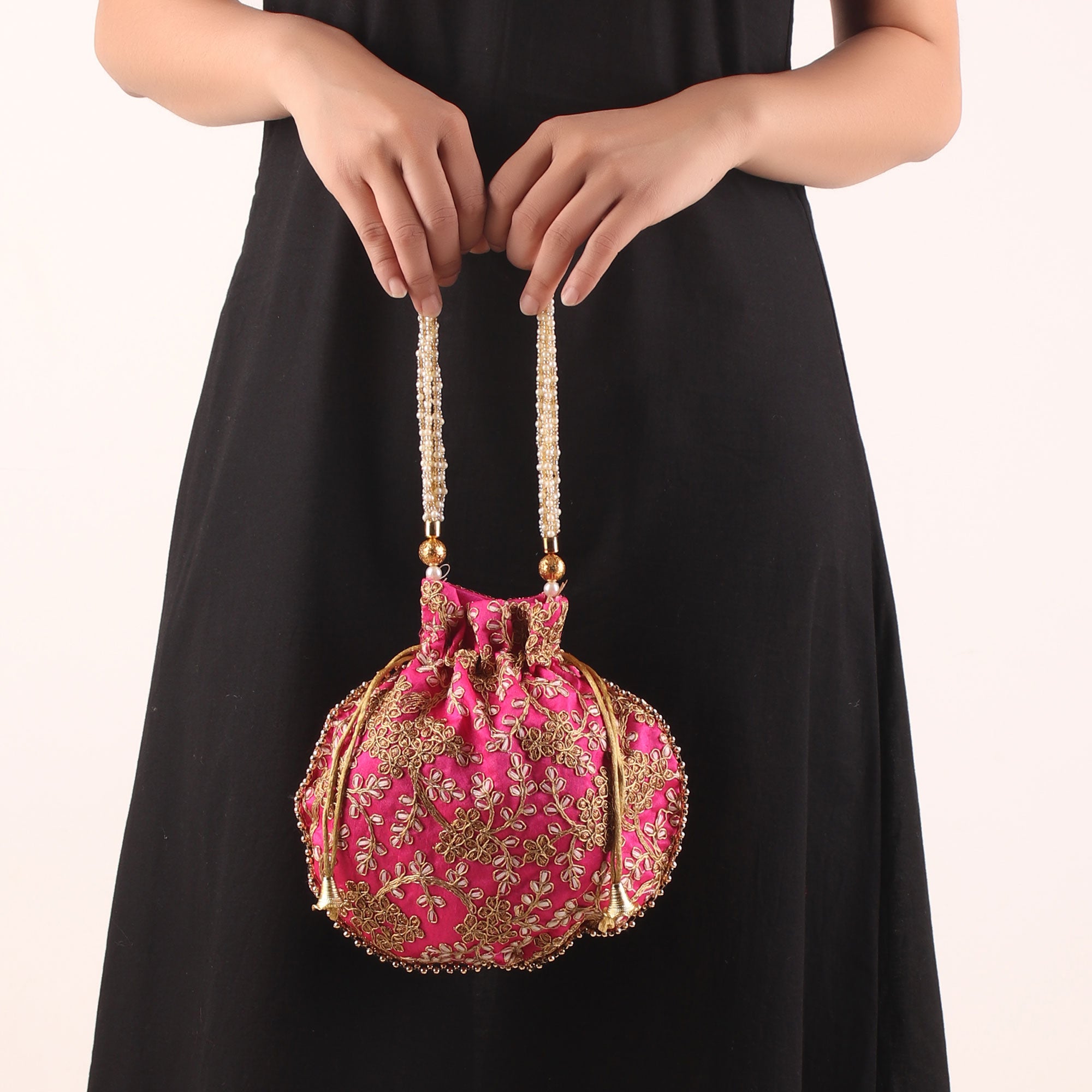 Buy Wholesale Potli Bag Indian Potli Bag Floral Embroidery Silk Online in  India - Etsy | Potli bags, Floral embroidery, Bags