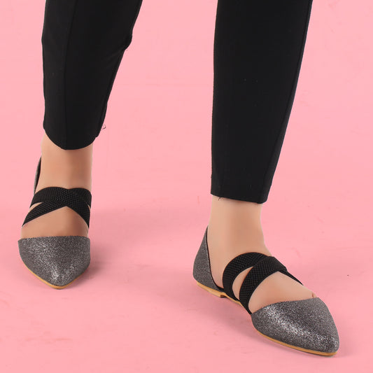 Foot Wear,Keep me Close Grey Flats - Cippele Multi Store