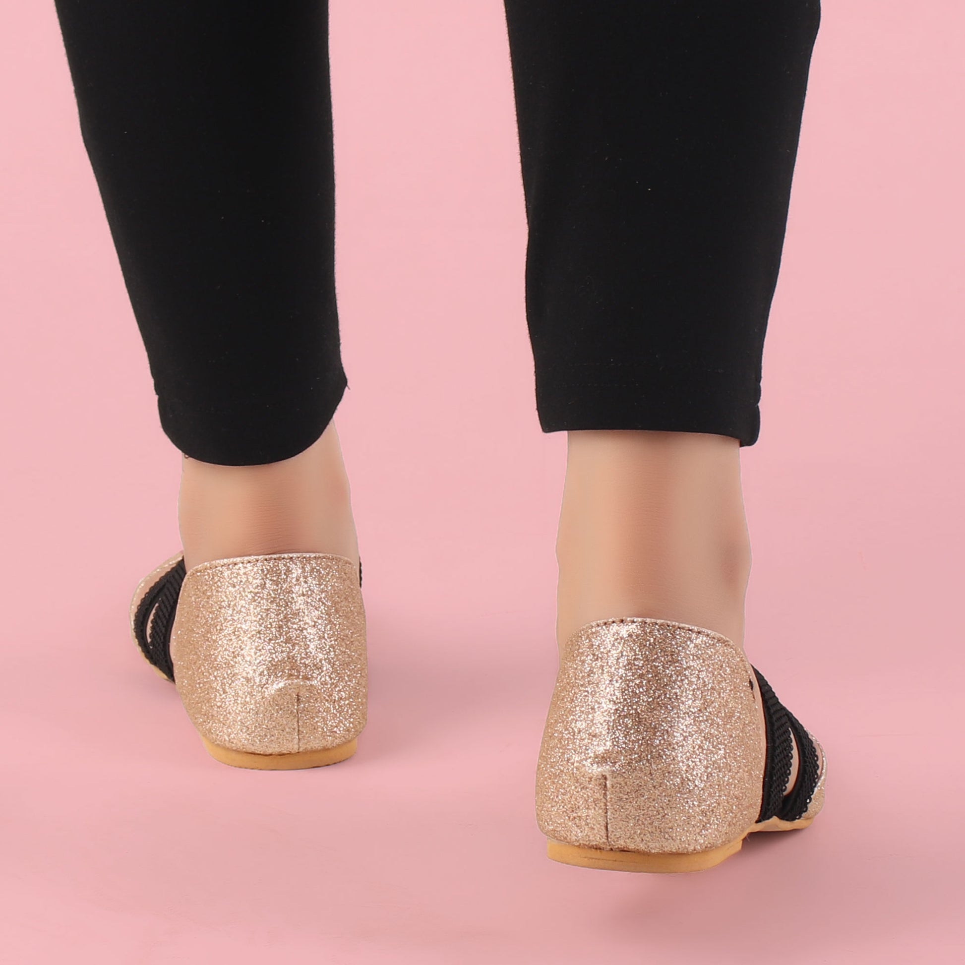 Foot Wear,Keep me Close Rose Gold Flats - Cippele Multi Store
