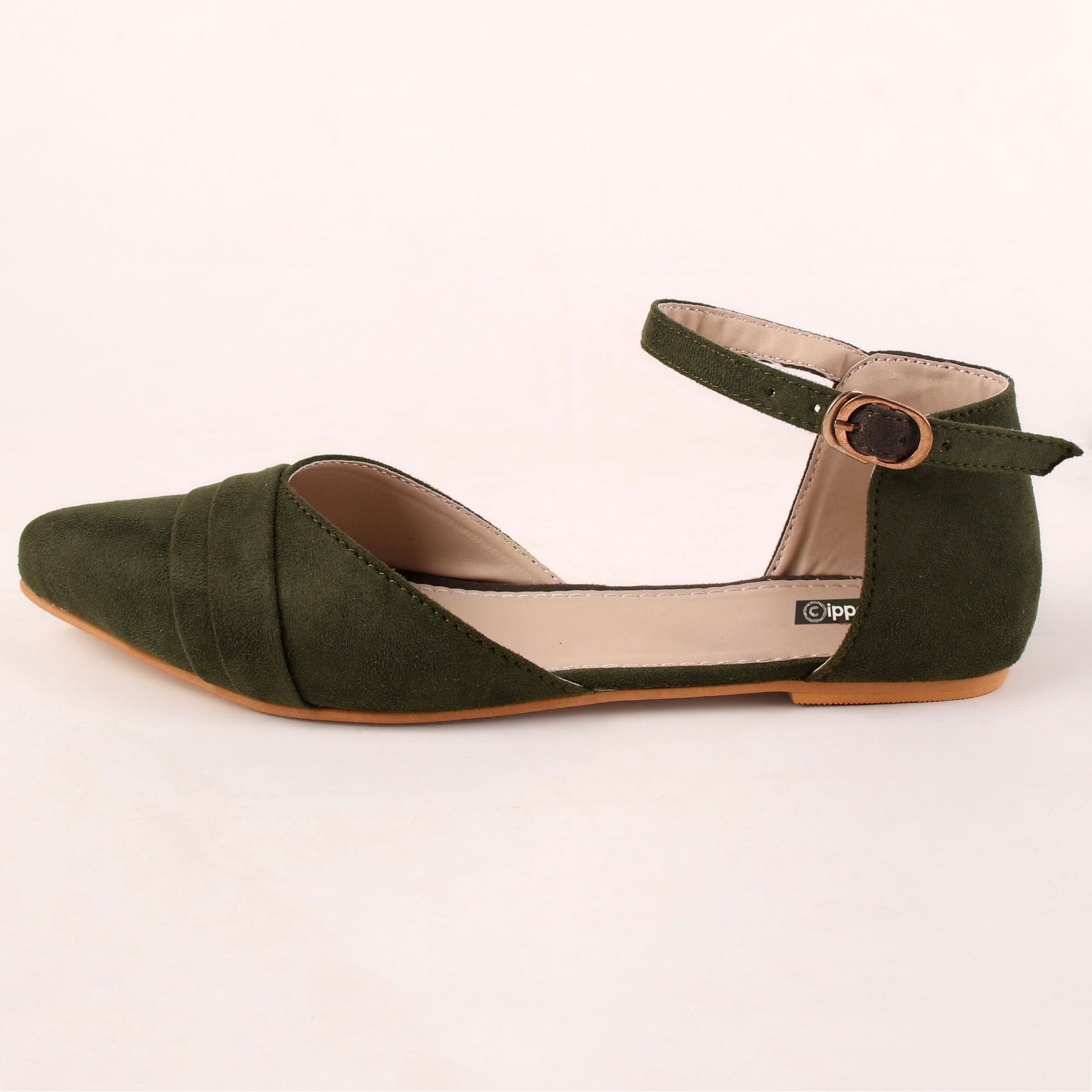 Foot Wear,The Graceful Suave Green Flats - Cippele Multi Store