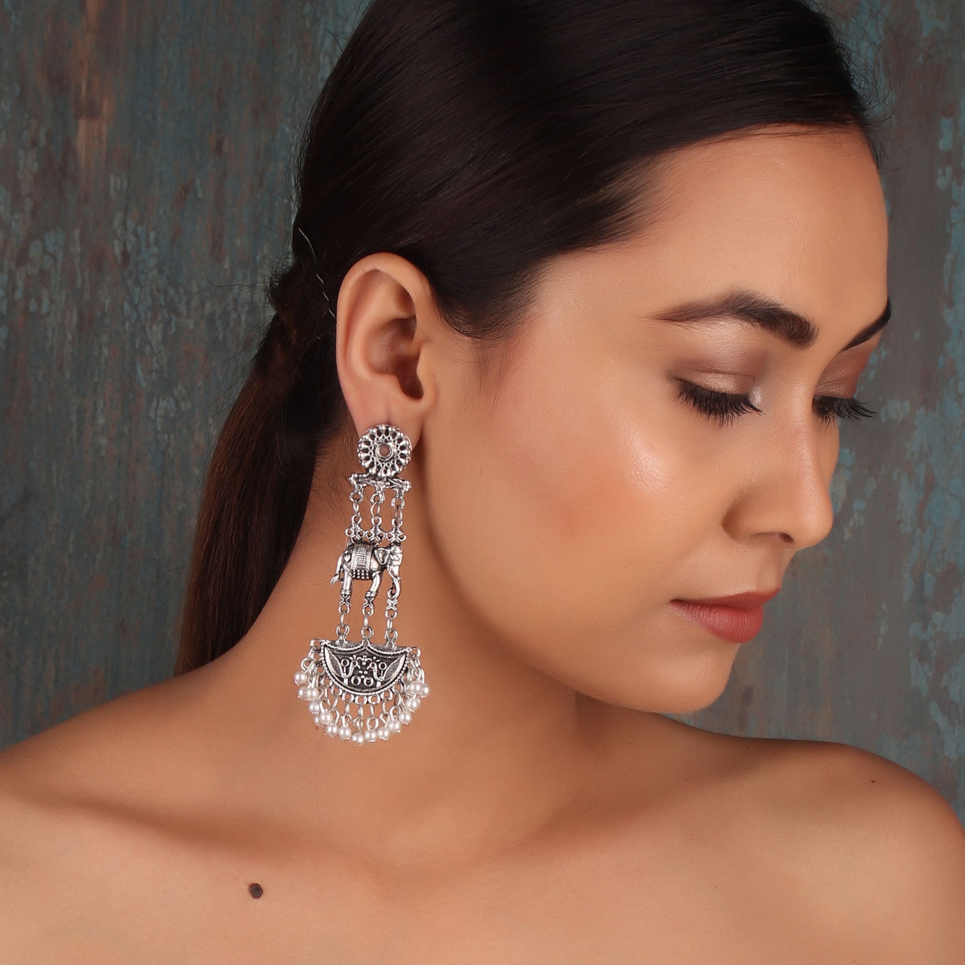 Earrings,The Floating Elephant Earrings - Cippele Multi Store