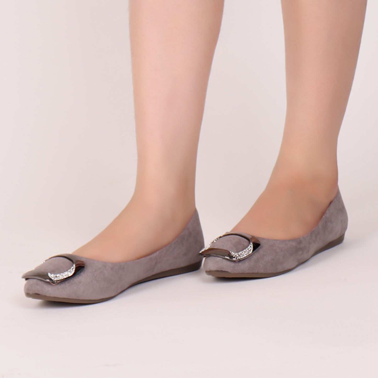 Foot Wear,Everyday Fun Flats in Grey - Cippele Multi Store