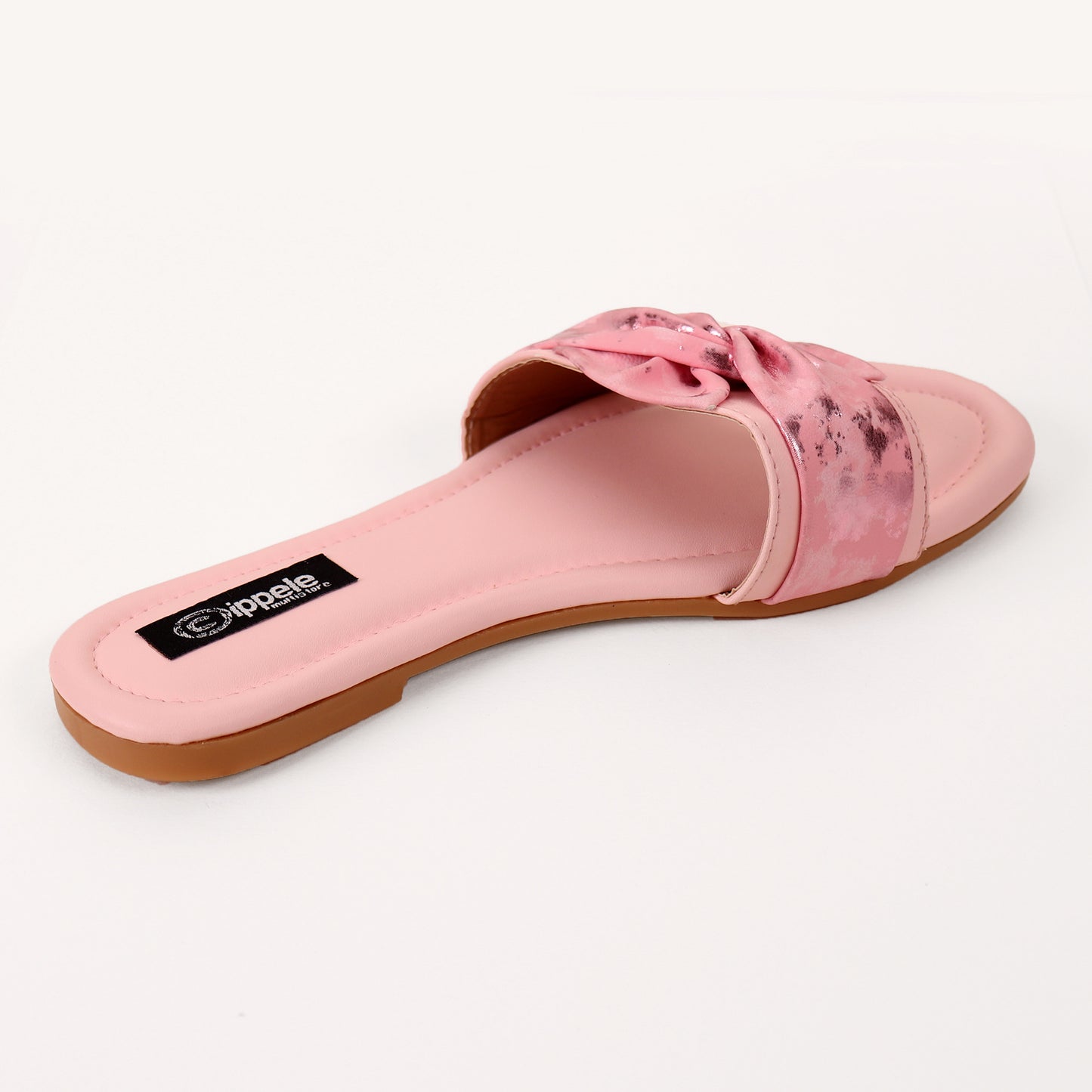 Foot Wear,Twist That Knot Flats in Baby Pink - Cippele Multi Store