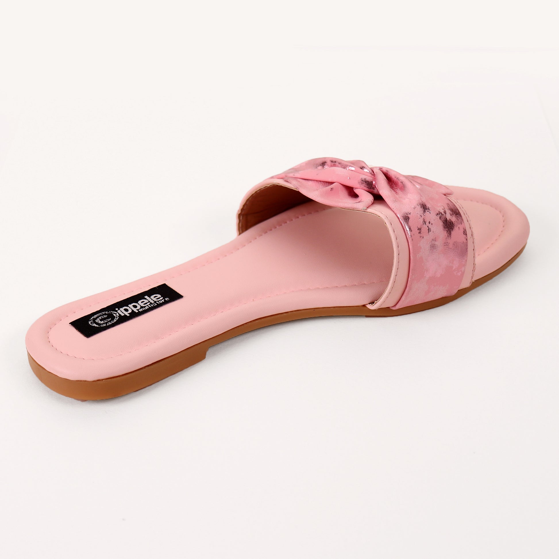 Foot Wear,Twist That Knot Flats in Baby Pink - Cippele Multi Store
