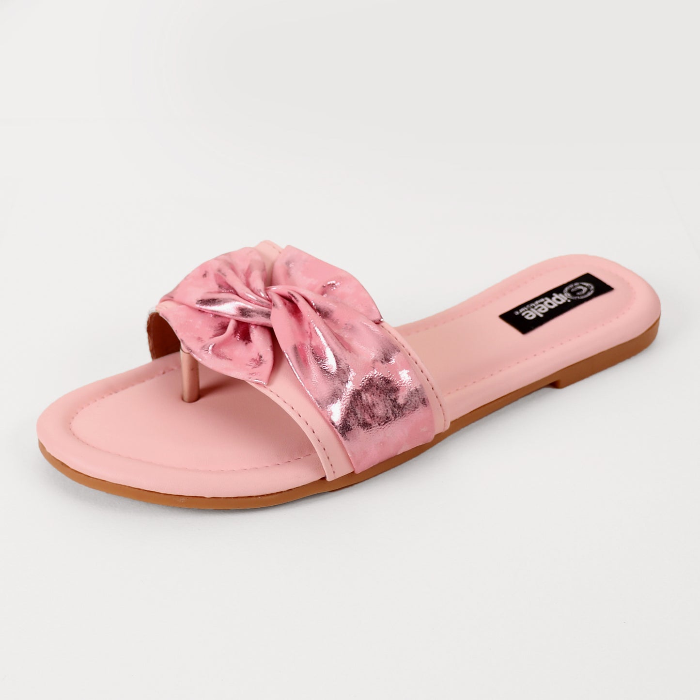 Foot Wear,Twist That Knot Flats in Baby Pink - Cippele Multi Store