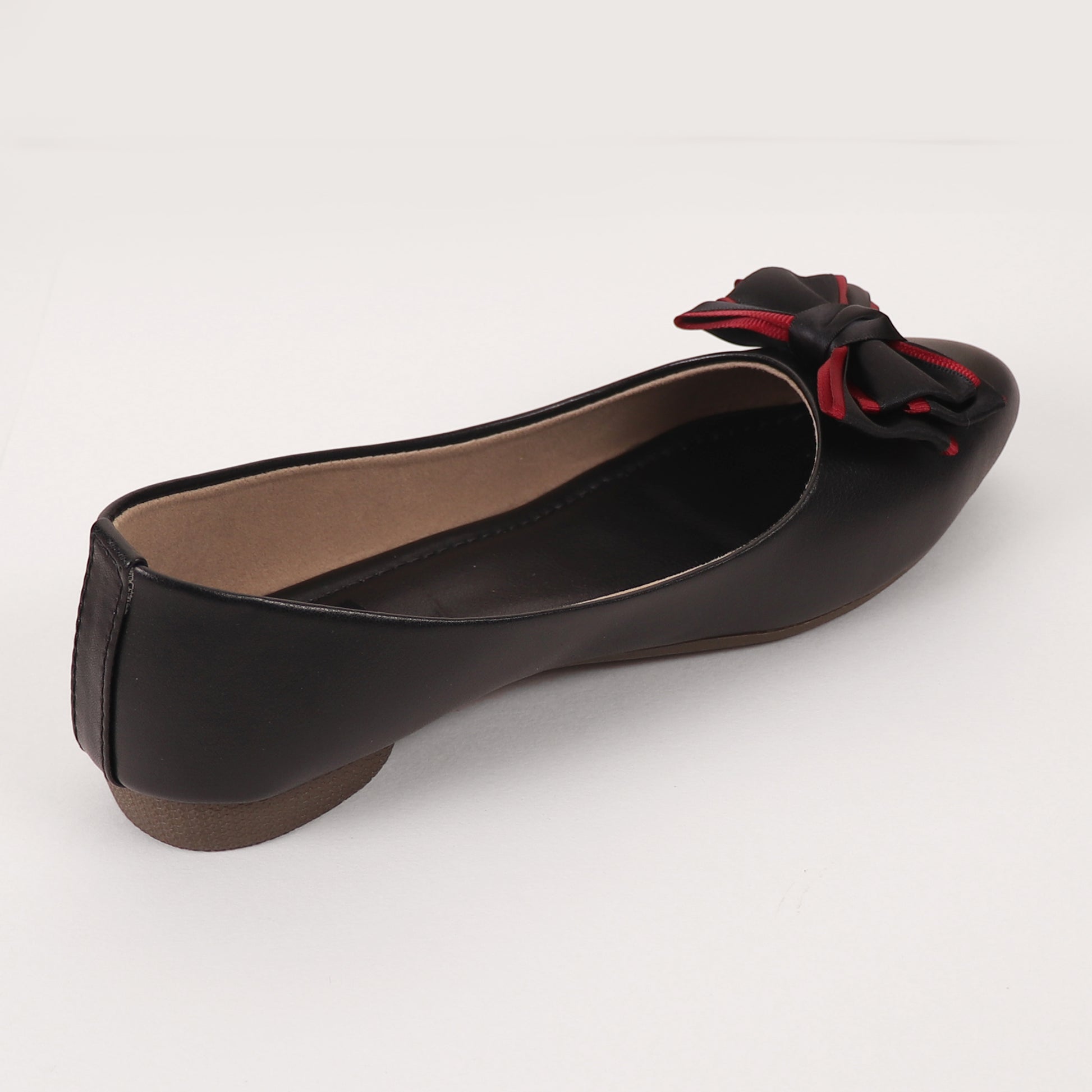 Foot Wear,Satin Bow Bellies in Black - Cippele Multi Store