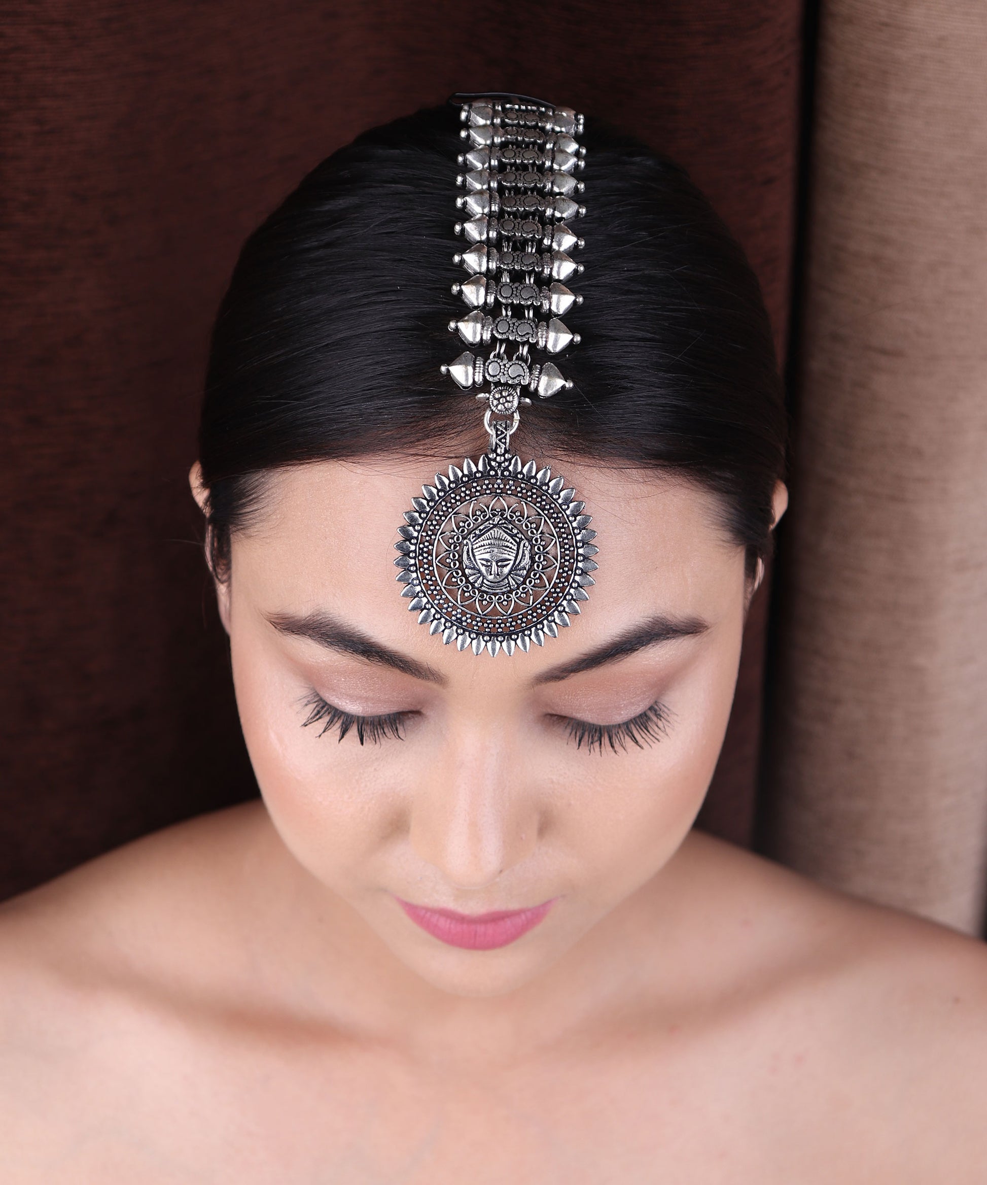 Maang Tika,The Celestial Spinx Maang Tika - Cippele Multi Store