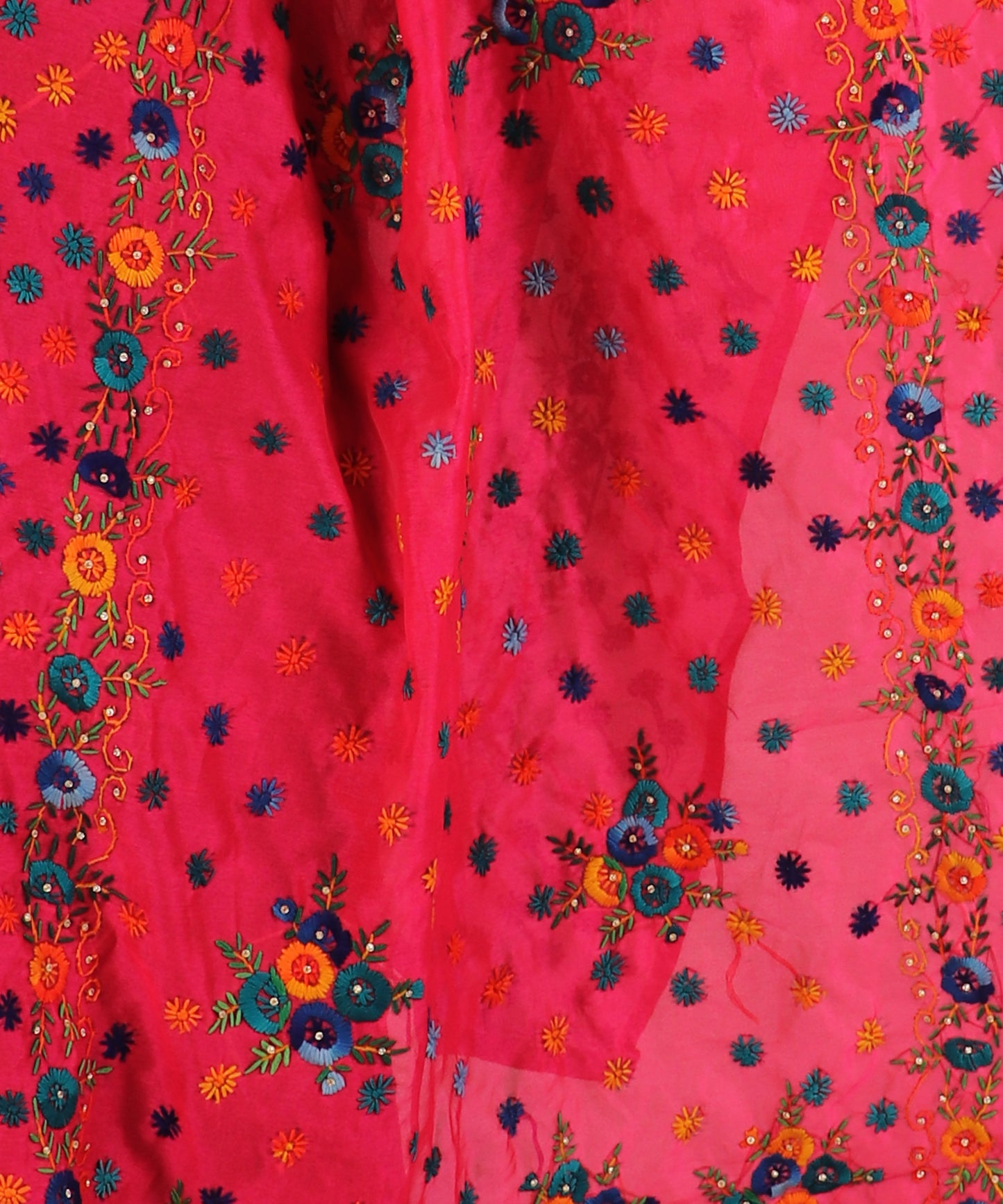 Dupatta,The Nakshatra Phulkari Dupatta - Cippele Multi Store