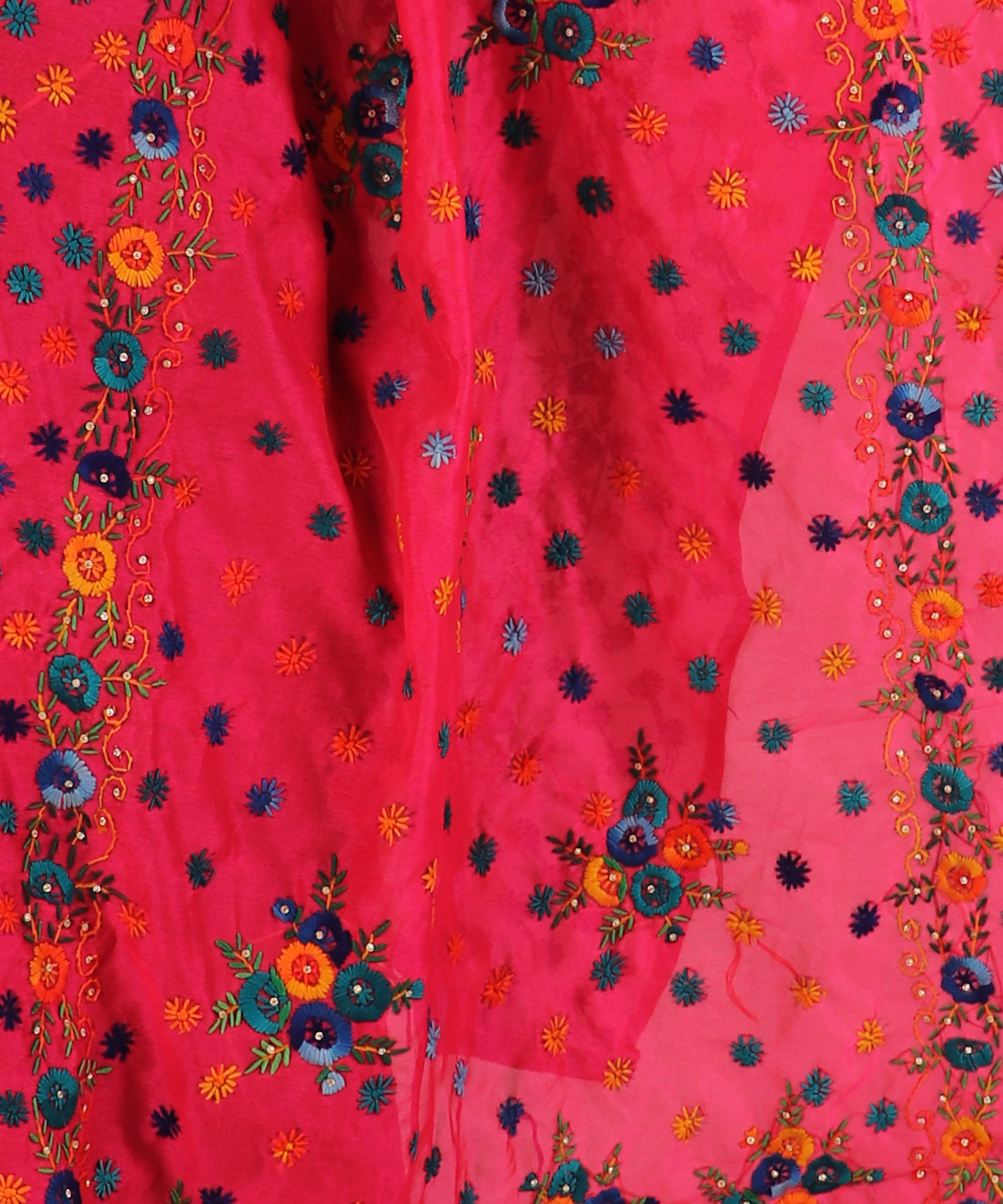 Dupatta,The Nakshatra Phulkari Dupatta - Cippele Multi Store
