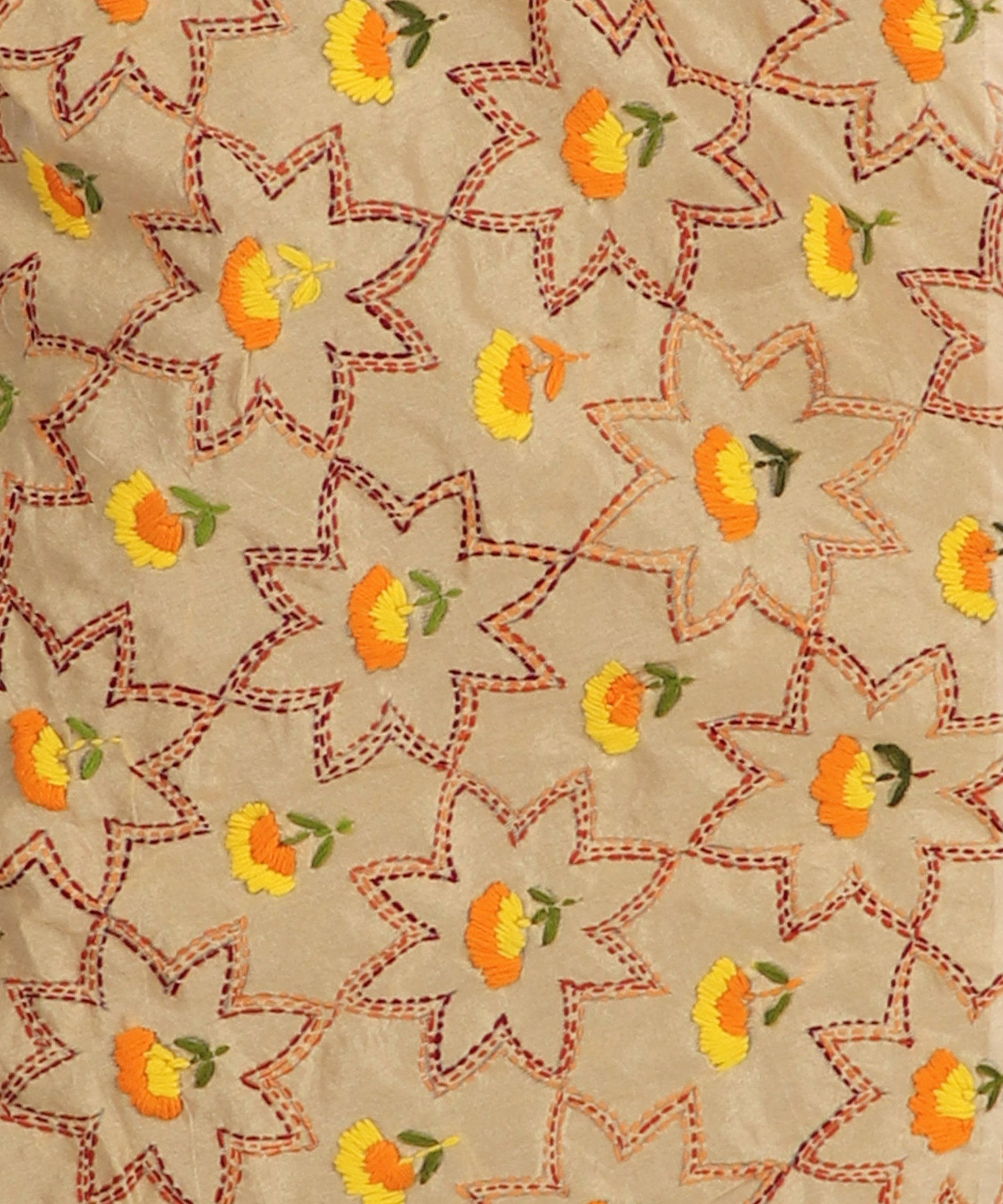 Dupatta,The Marigold Phulkari Dupatta - Cippele Multi Store