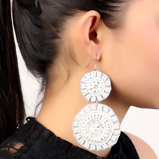 Earrings,White Magic Velvet Earrings - Cippele Multi Store