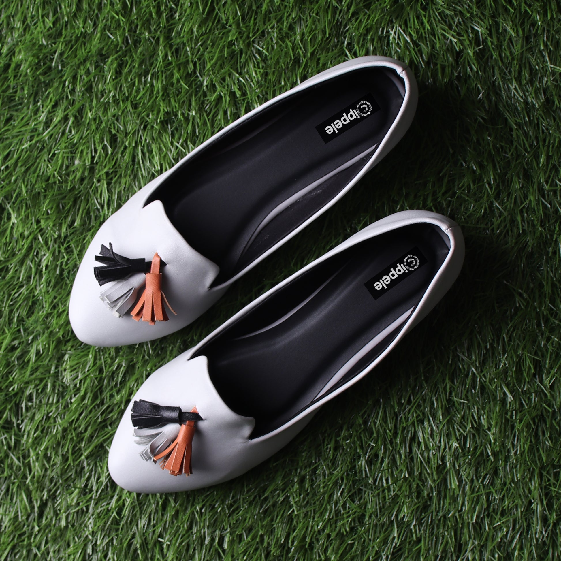 Foot Wear,The Frolicking Tassel Belly in Grey - Cippele Multi Store