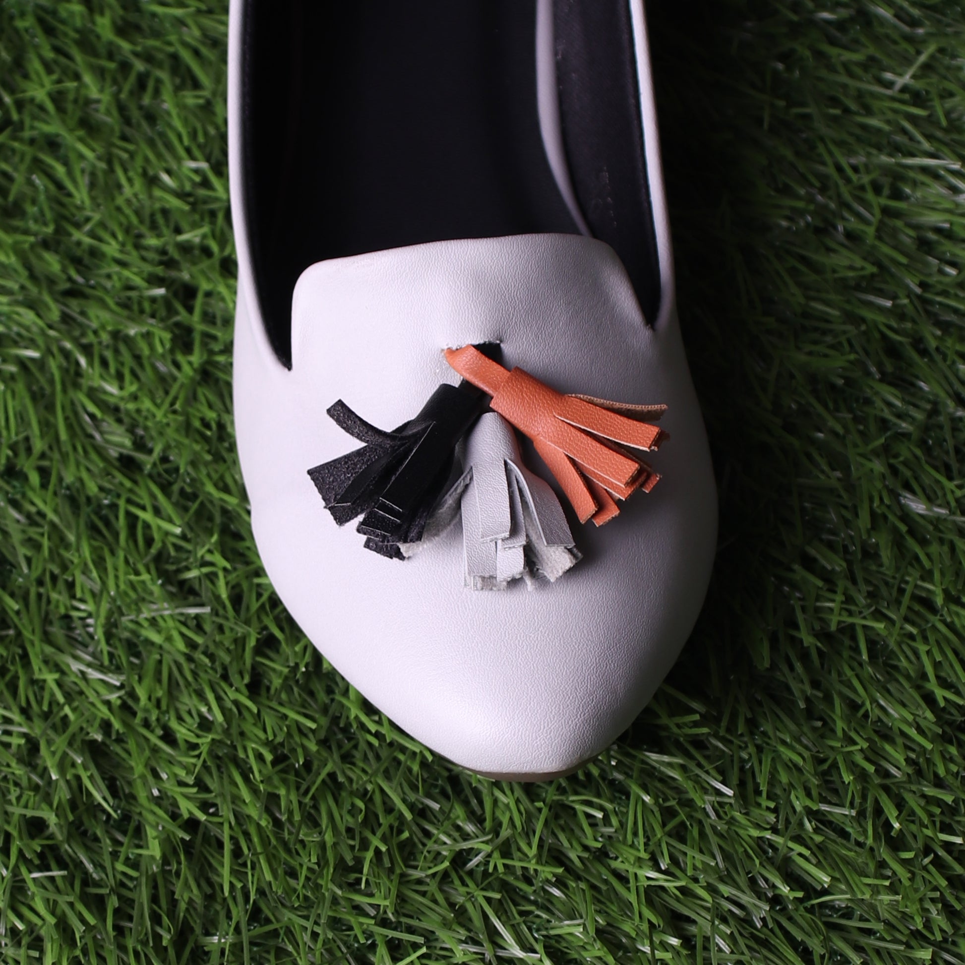 Foot Wear,The Frolicking Tassel Belly in Grey - Cippele Multi Store