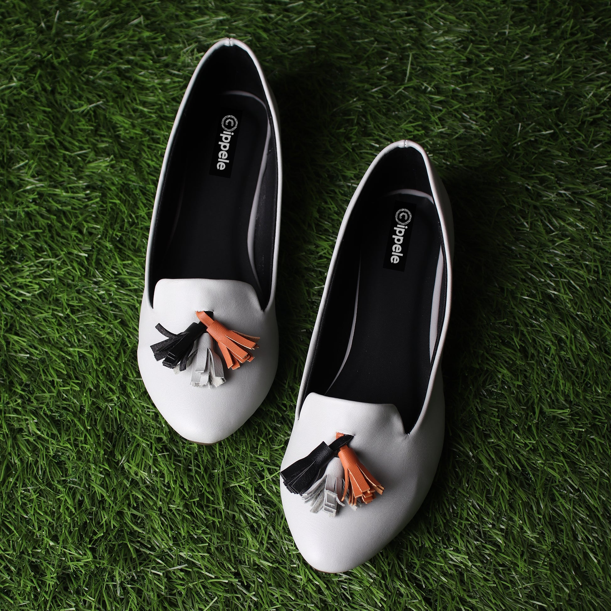 Foot Wear,The Frolicking Tassel Belly in Grey - Cippele Multi Store