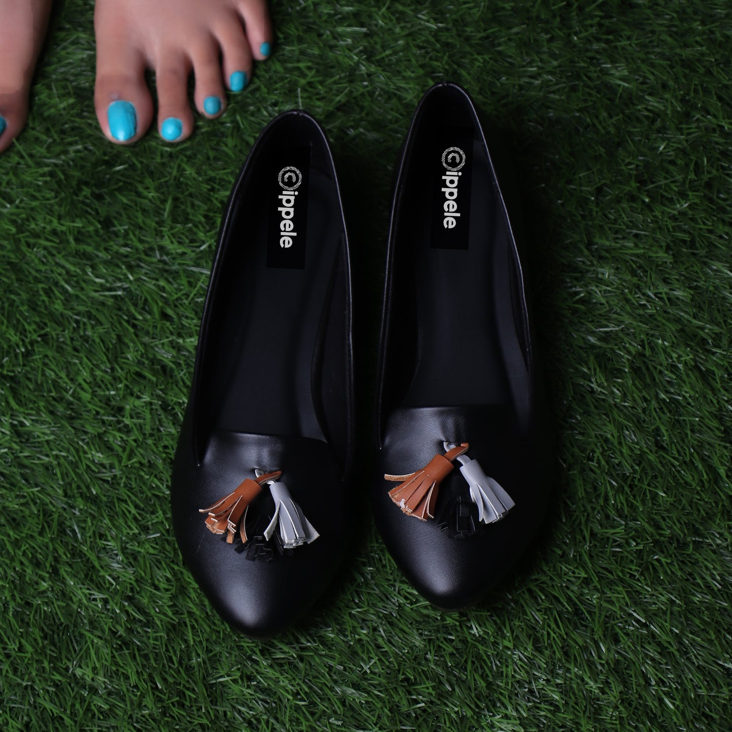 Foot Wear,The Frolicking Tassel Belly in Black - Cippele Multi Store
