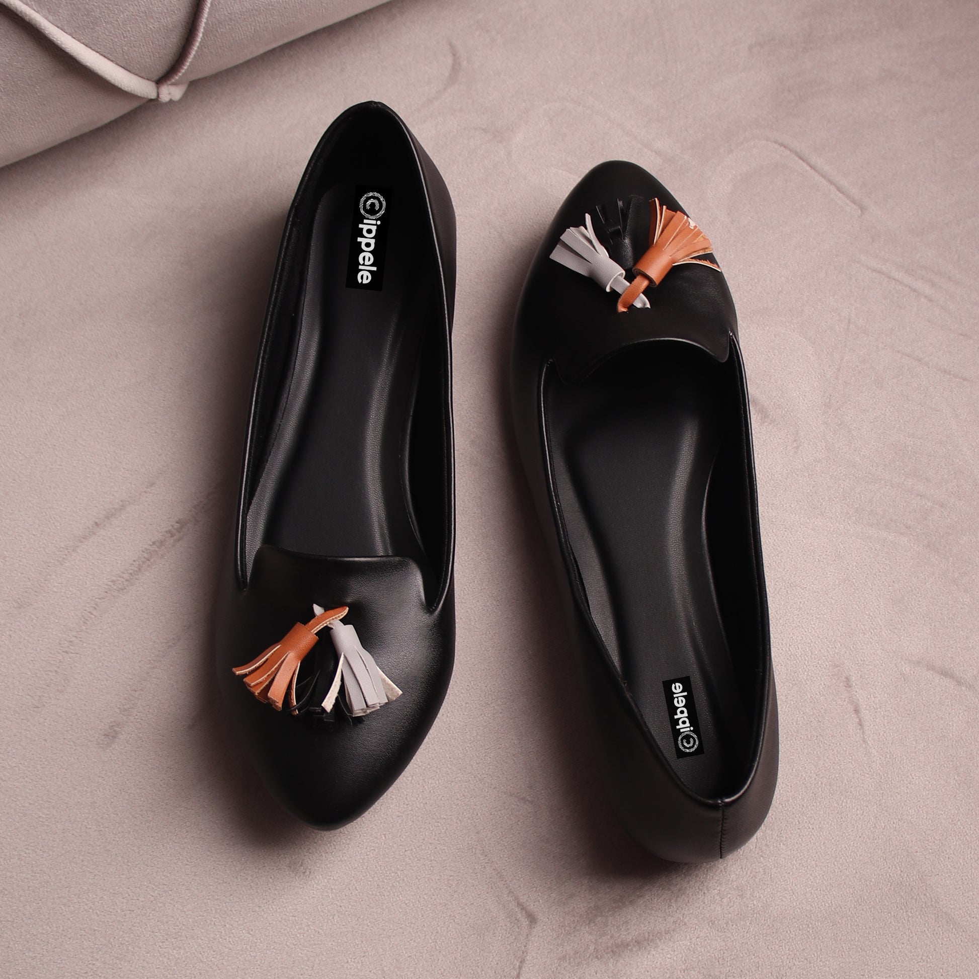 Foot Wear,The Frolicking Tassel Belly in Black - Cippele Multi Store