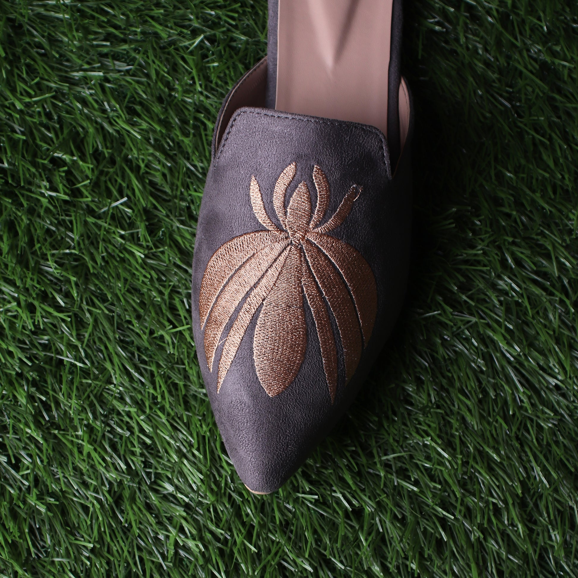 Foot Wear,The Iris Grey Mules - Cippele Multi Store