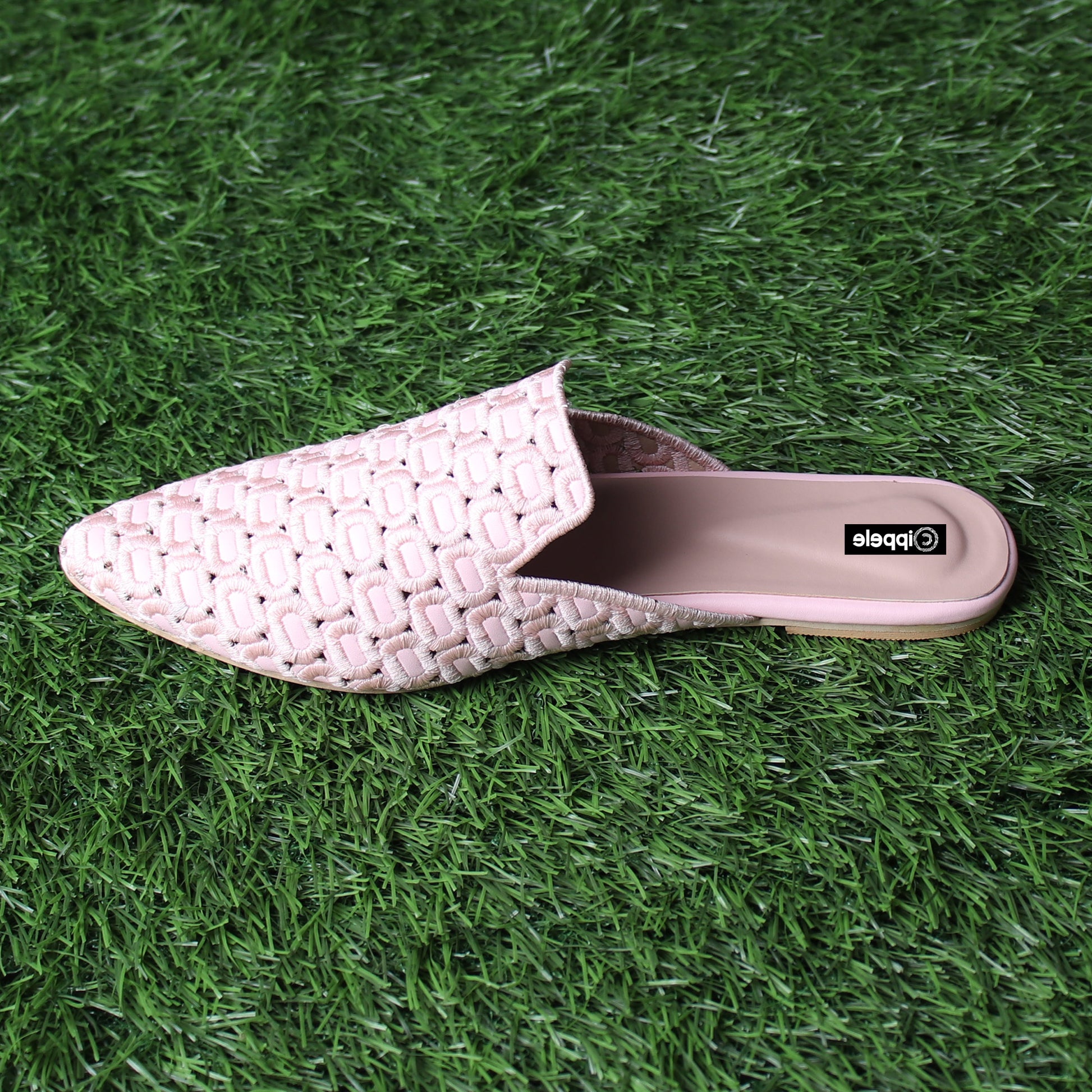 Foot Wear,The Quintessential Fabric Blocks Pink Mules - Cippele Multi Store