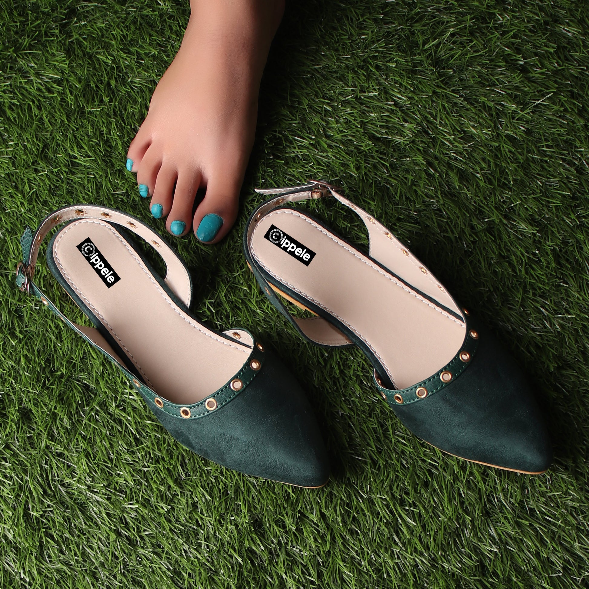 Foot Wear,The Misty Breezy Valentino In Green - Cippele Multi Store