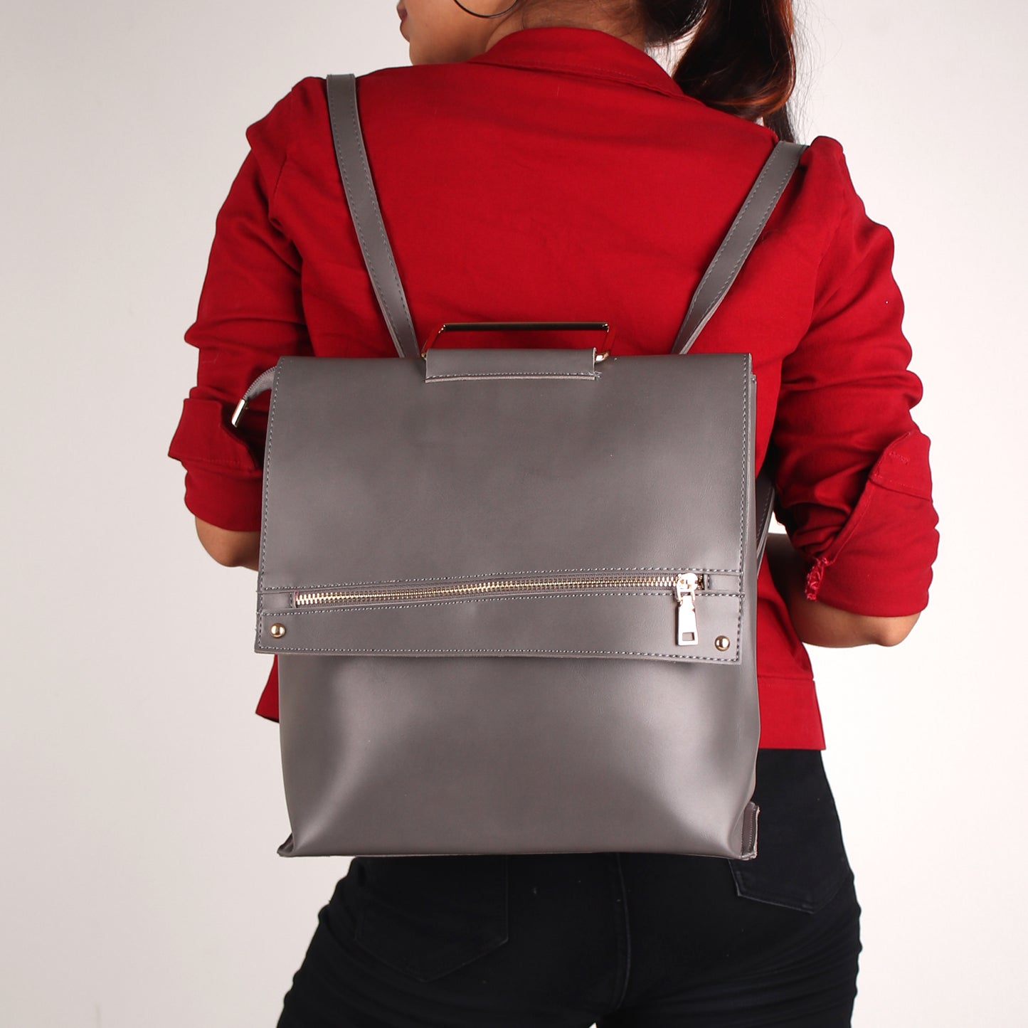 Backpack,The Mixed Gun Metal Bag - Cippele Multi Store