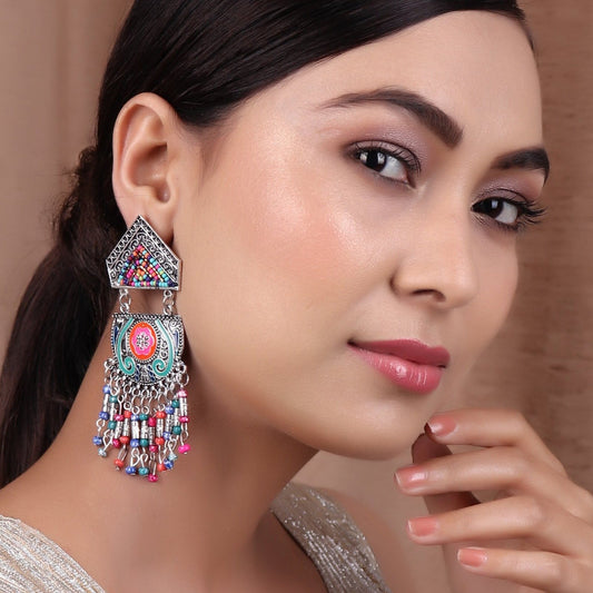 Earrings,The crown on your earlobe Earring in Multicolor - Cippele Multi Store