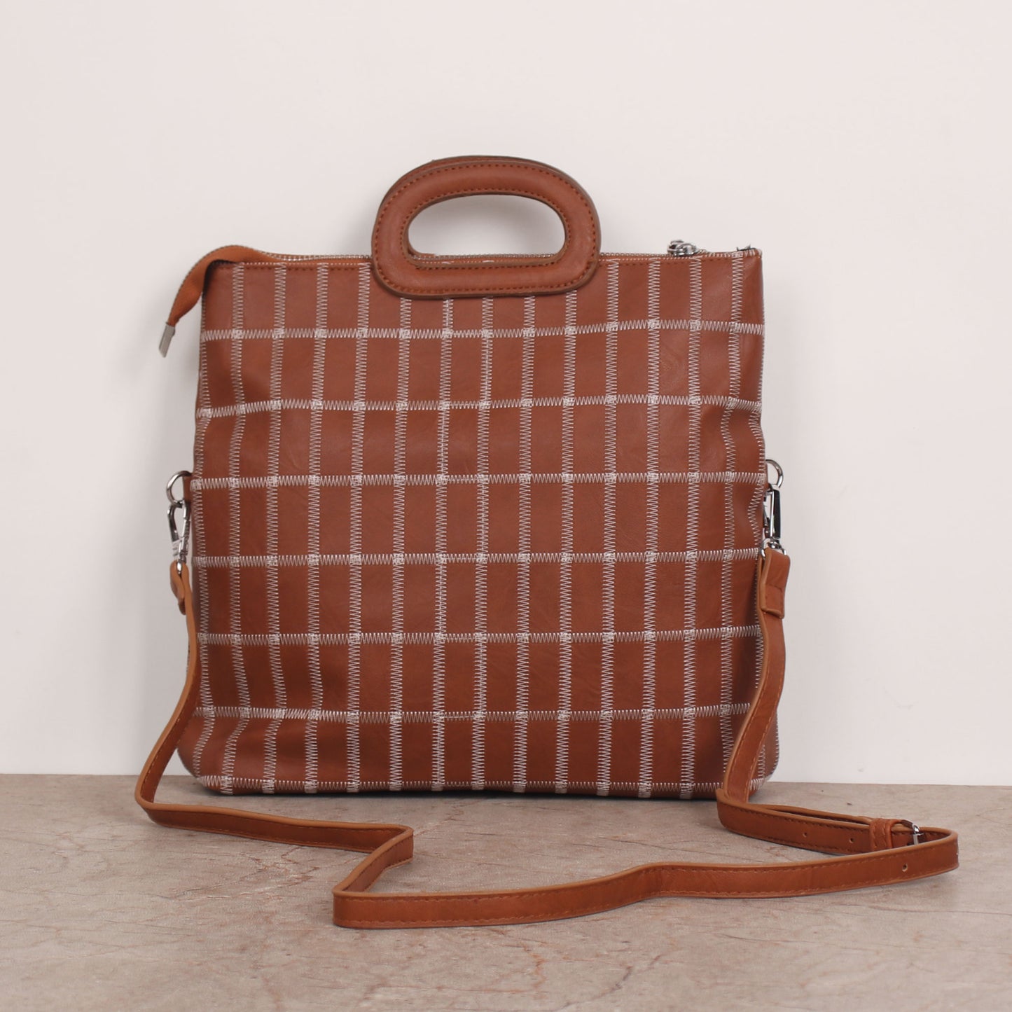 Sling Bag,The seamless Classical checkered Mix Bag in Tan - Cippele Multi Store