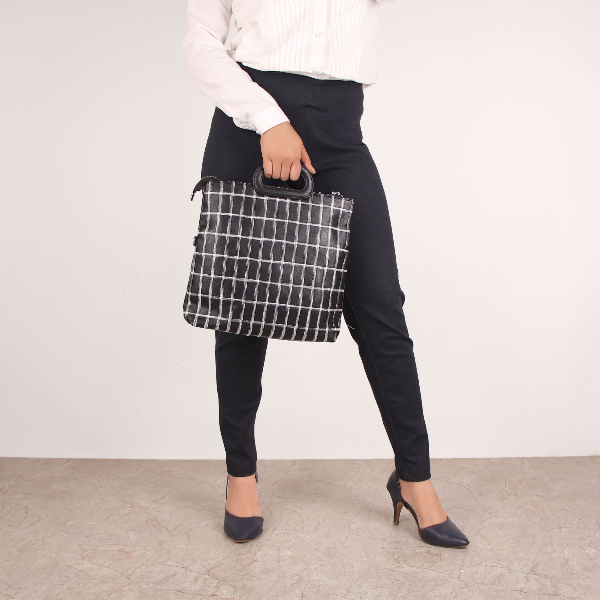 Sling Bag,The seamless Classical checkered Mix Bag in Black - Cippele Multi Store