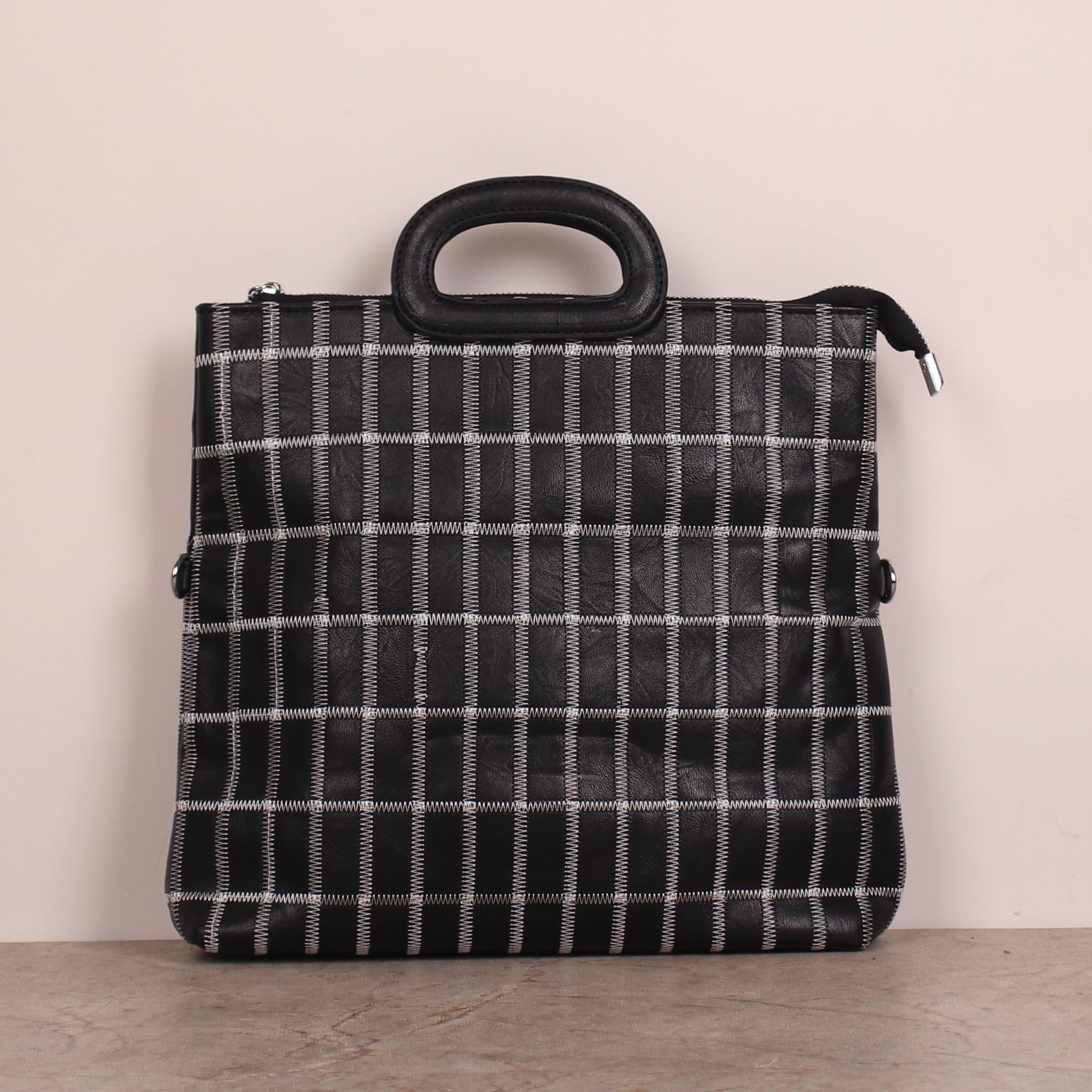 Sling Bag,The seamless Classical checkered Mix Bag in Black - Cippele Multi Store