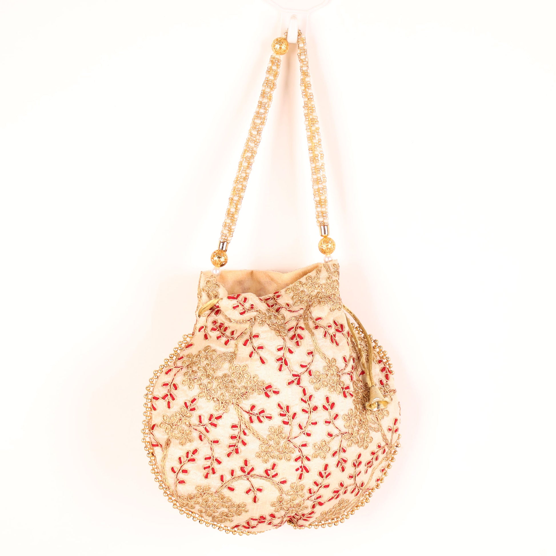 Potli,The Golden Amulet off White Potli - Cippele Multi Store